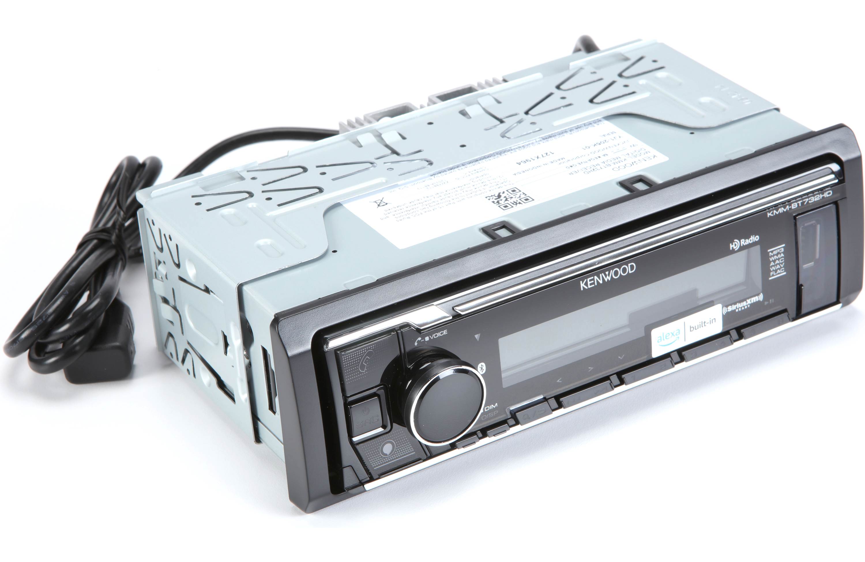 Kenwood KMM BT732HD Digital Media Receiver with Bluetooth - Car Stereo for Music Streaming & Hands-Free Calling - Perfect for Road Trips & Commuting