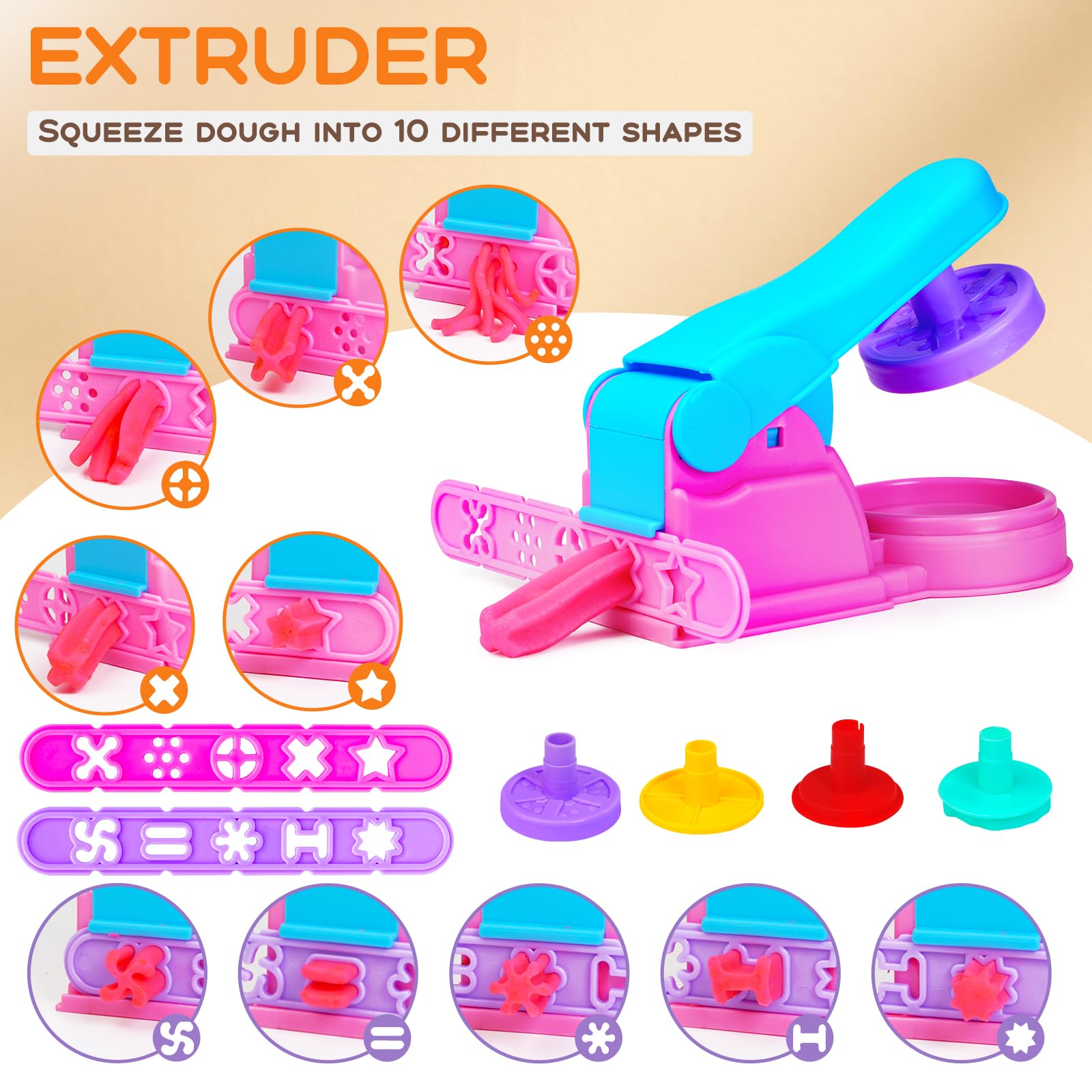 30-Piece Playdough Tool Set for Kids - Includes Rolling Pin, Dough Mat & Storage Box - Arts & Crafts Kit for Ages 2-8 - Perfect for Birthday, Christmas & Stocking Stuffers - Great for Creative Play, Sensory Development & Party Activities