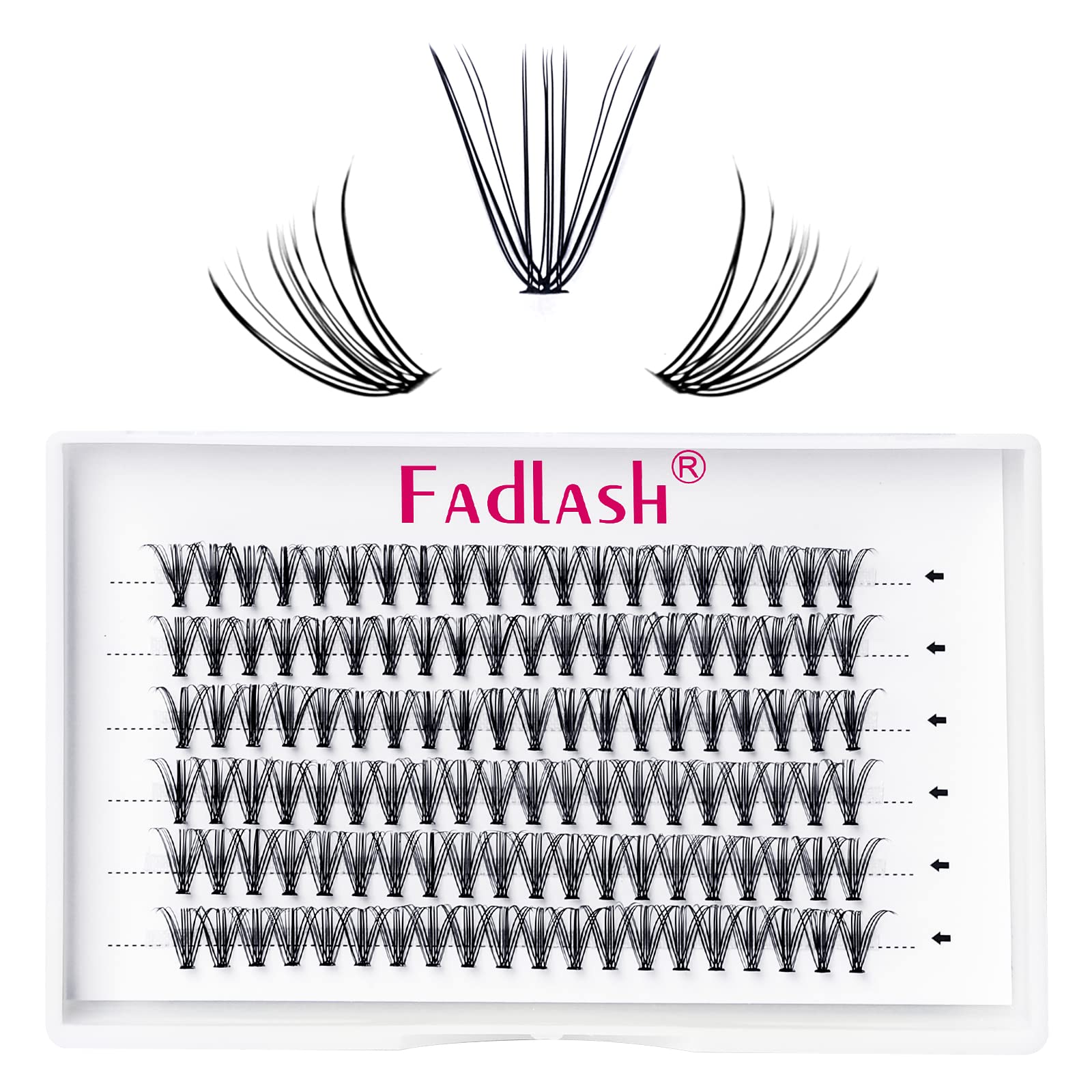 20D Black Mink Individual Cluster Lash Extensions - Mixed Tray (8-15mm, 0.07mm) for DIY Professional Makeup | Natural Looking Volume & Length | Perfect for Weddings, Parties & Daily Wear