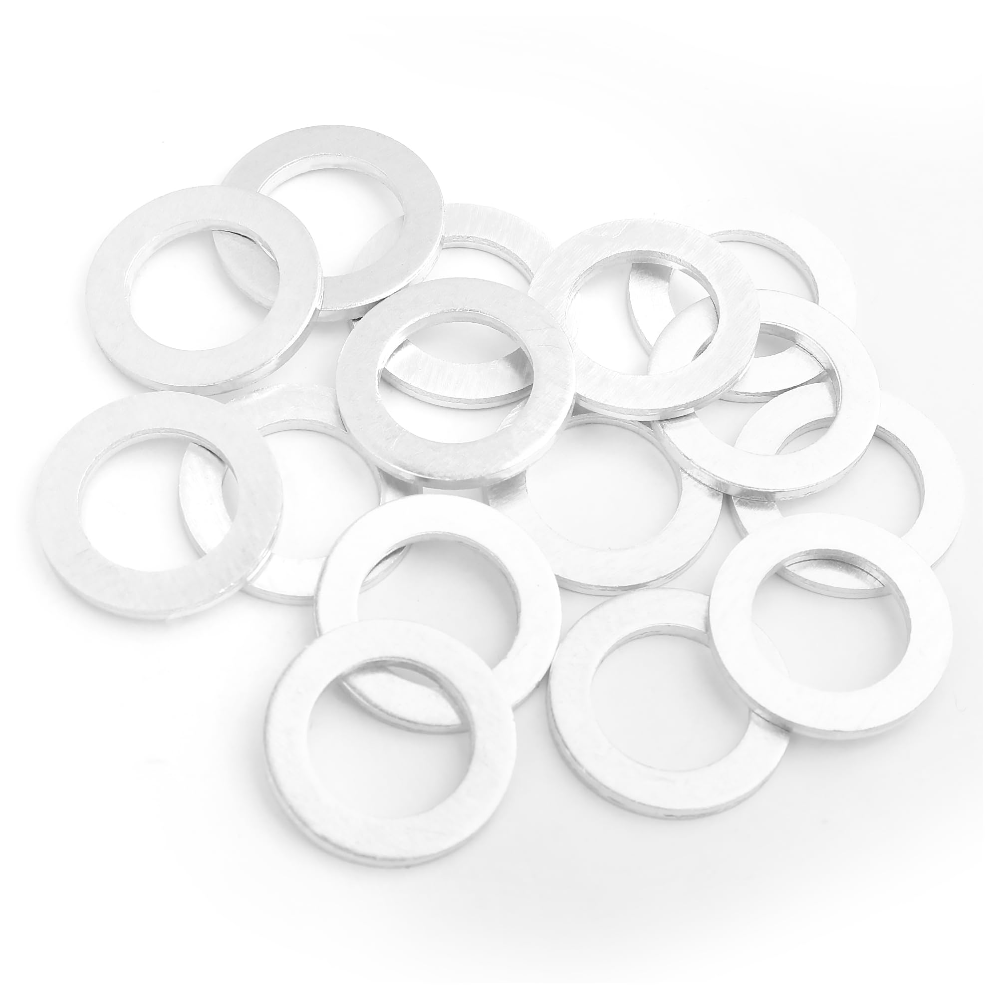 15PCS M14 Oil Drain Plug Gasket Compatible with Honda Accord CRX Civic - OEM#94109-14000 Replacement Crush Washer - Durable Oil Pan Drain Plug Gasket Kit for Car Maintenance & DIY Oil Changes