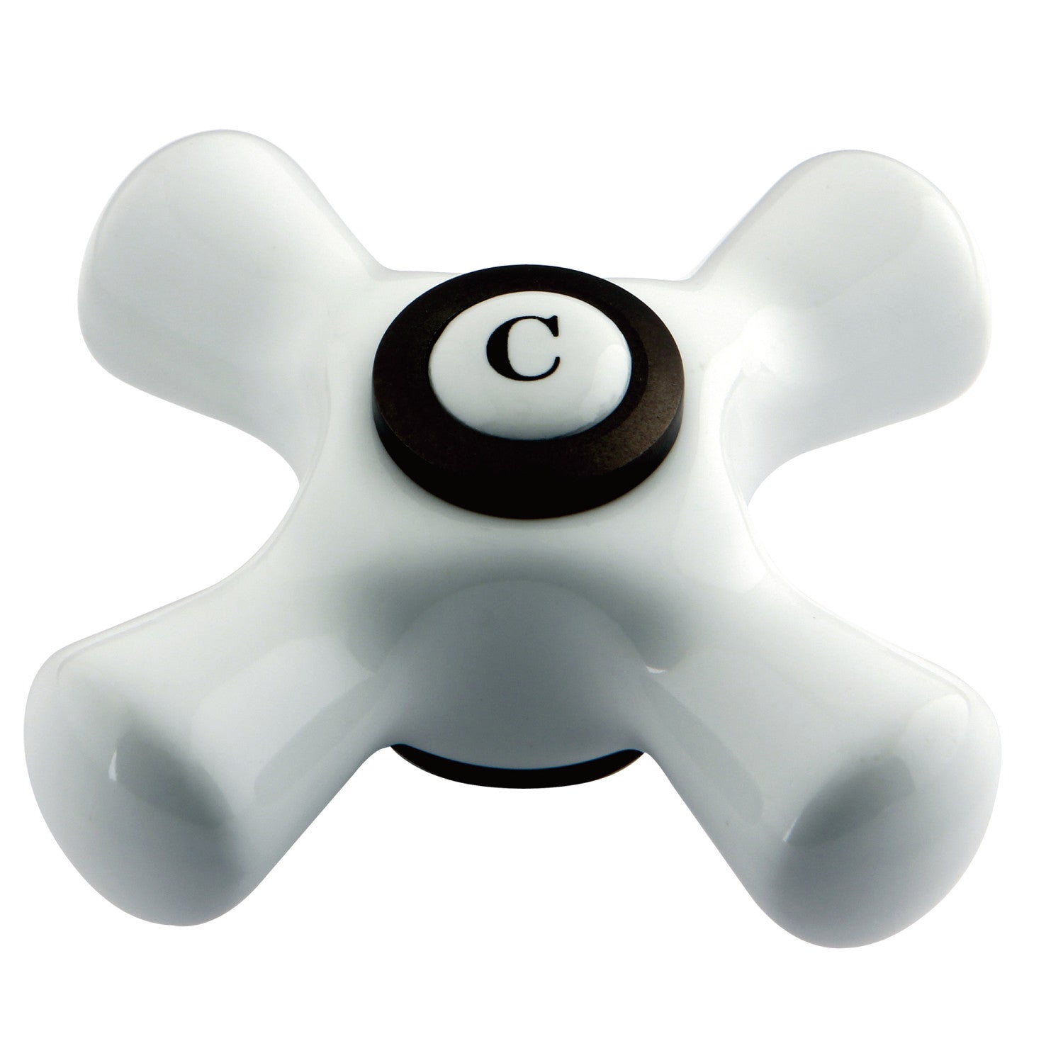 Vintage Aqua AECX5C Porcelain Cross Handle Faucet - Oil Rubbed Bronze Finish - Perfect for Bathroom Sink & Vanity Installation