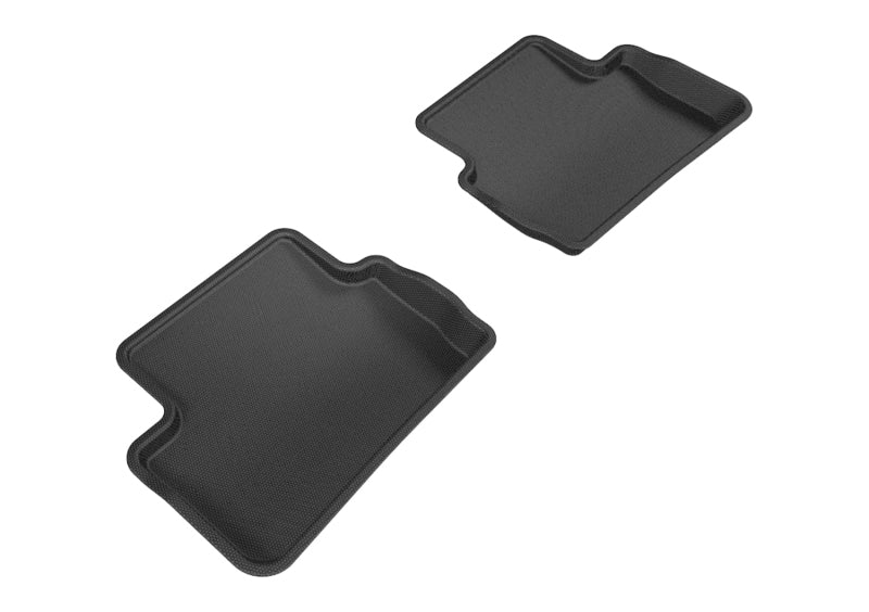 3D MAXpider Kagu 2nd Row Custom Fit Floor Mats for 2015-2019 Mercedes Benz CLA/GLA Class (X177/X156) - All-Weather Protection & Premium Black Car Accessories - Perfect for Daily Commute & Road Trips