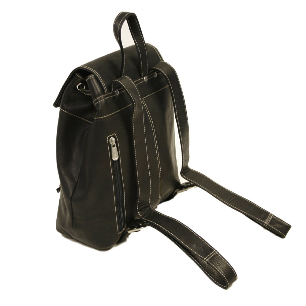 Top Flap Drawstring Backpack - Waterproof & Lightweight Travel Backpack for Men & Women - Perfect for Hiking, Gym, School & Everyday Use - Black, One Size