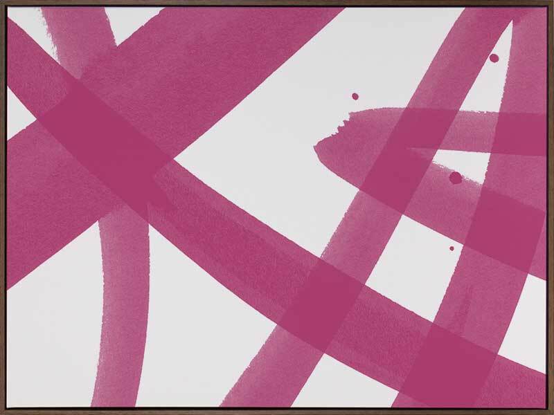 Balancing Act Raspberry Pop Canvas Art Print - Modern Abstract Wall Decor for Living Room, Bedroom & Office - Perfect for Home & Office Decor