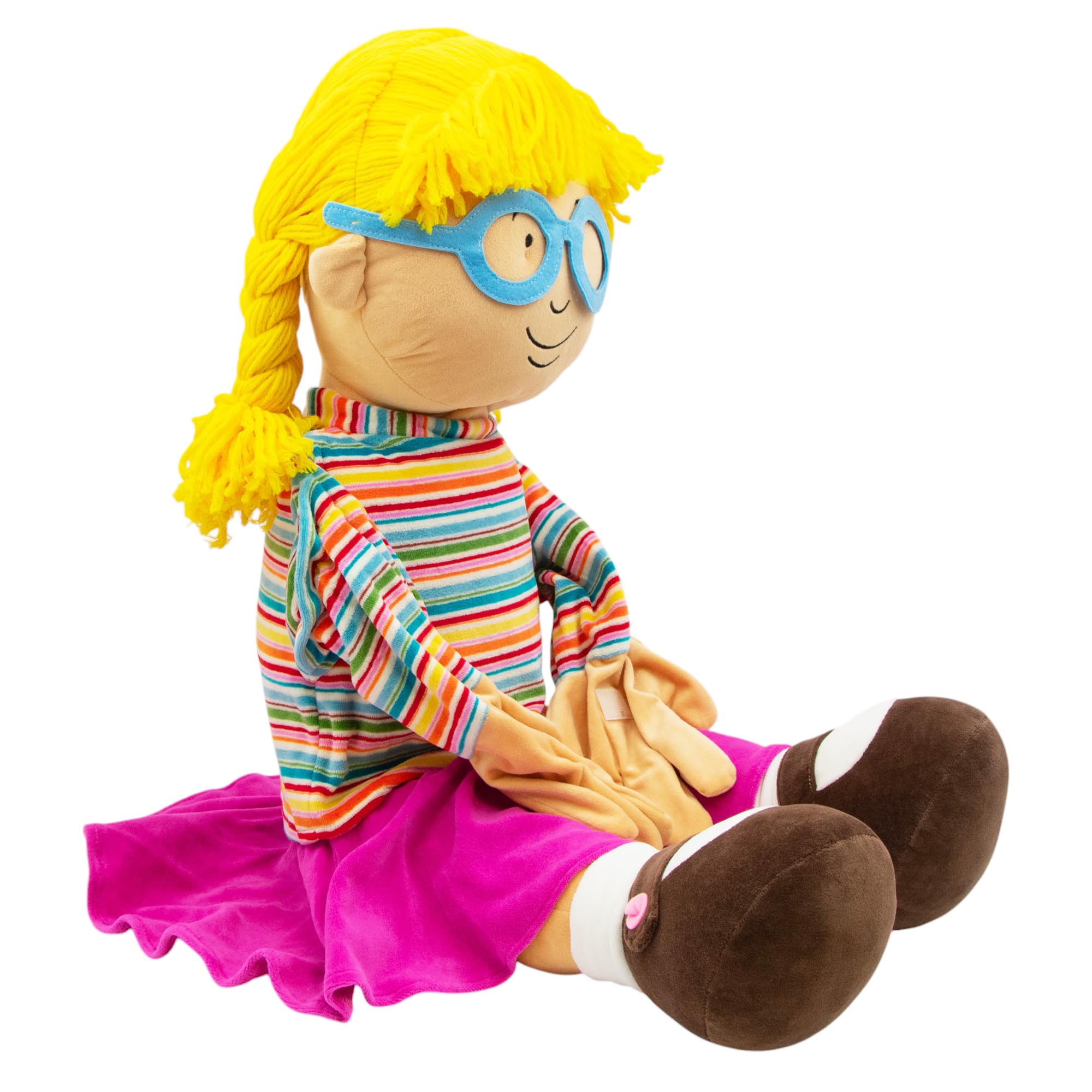 Social Skills Puppets Millie - Pink | Interactive Learning Toy for Kids | Enhance Communication & Emotional Development | Perfect for Classrooms, Therapy & Home Play