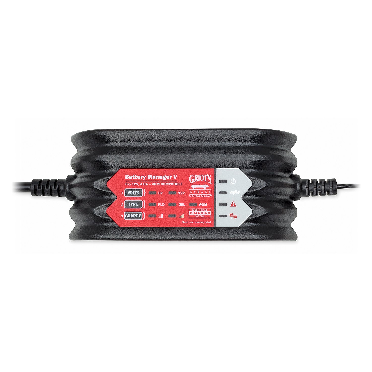 Griot's Garage 92232 Advanced Battery Maintainer & Charger - 12V Smart Car Battery Tender for Long-Term Storage, Motorcycles, ATVs, Boats & Seasonal Vehicles