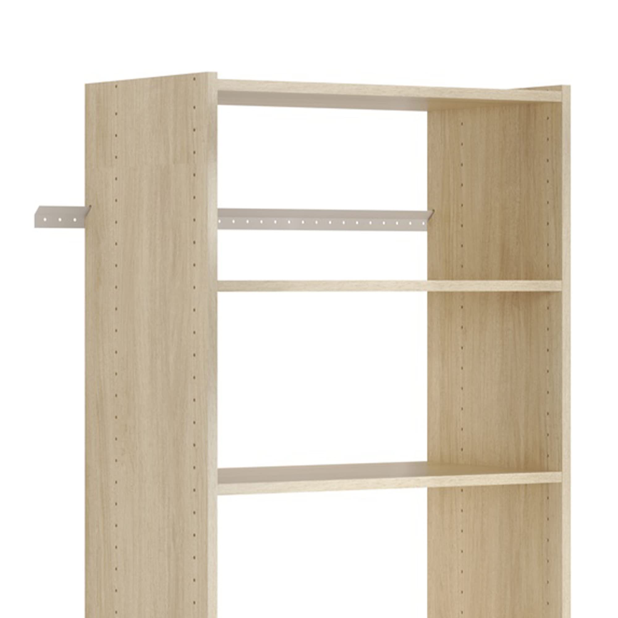 Easy Track Essential Shoe Tower Closet Organizer - 7-Tier Storage System for Maximizing Space in Closets, Mudrooms & Garages (Honey Blonde) | Perfect for Shoe Lovers & Home Organization