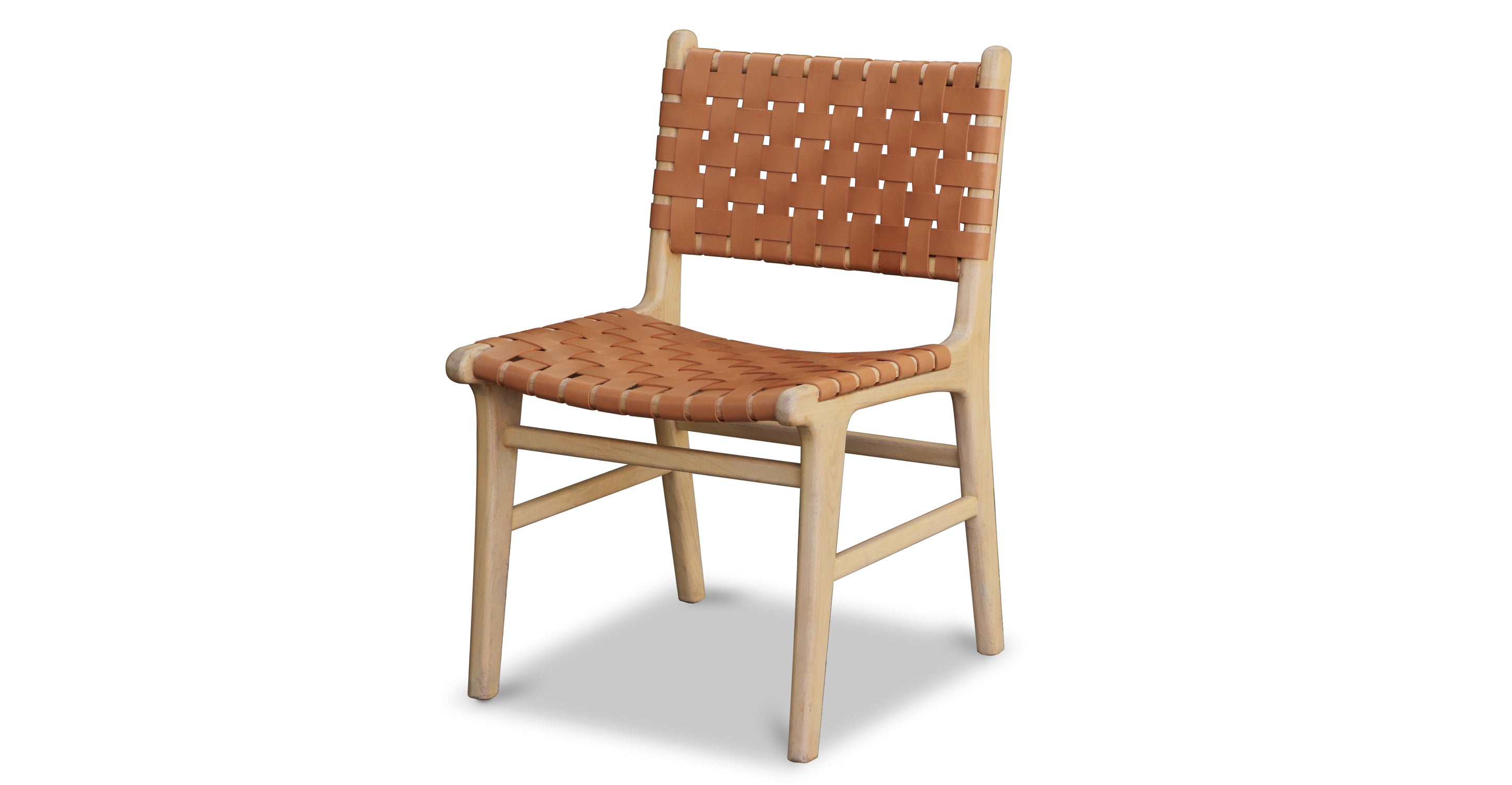 Premium Teak & Leather Dining Chair - Handcrafted Solid Wood & Genuine Leather - Perfect for Dining Room, Kitchen, or Restaurant Use