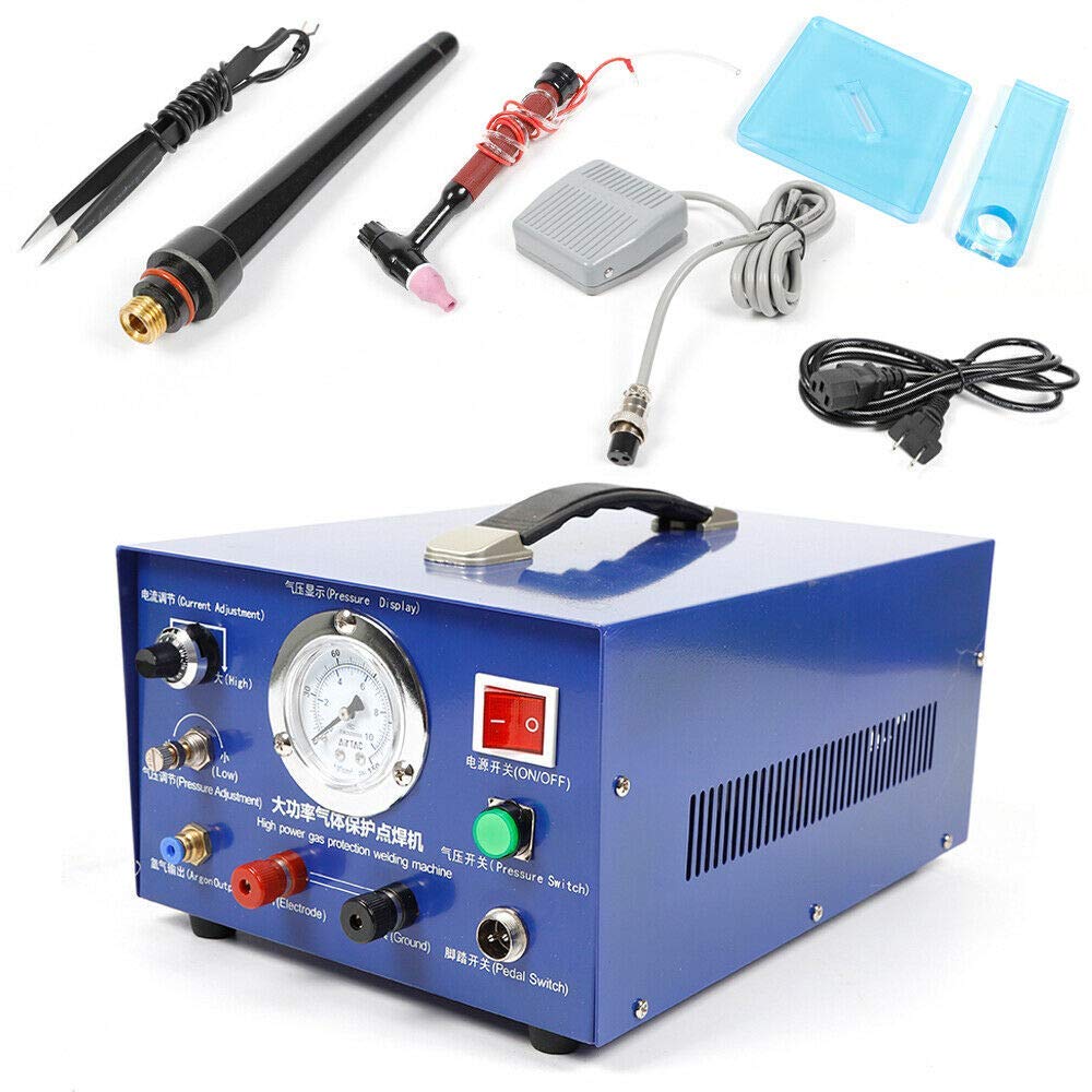 800W Argon Pulse Spot Welder Machine for Gold, Silver & Platinum Jewelry Making - Perfect for DIY Jewelry Repair and Crafting
