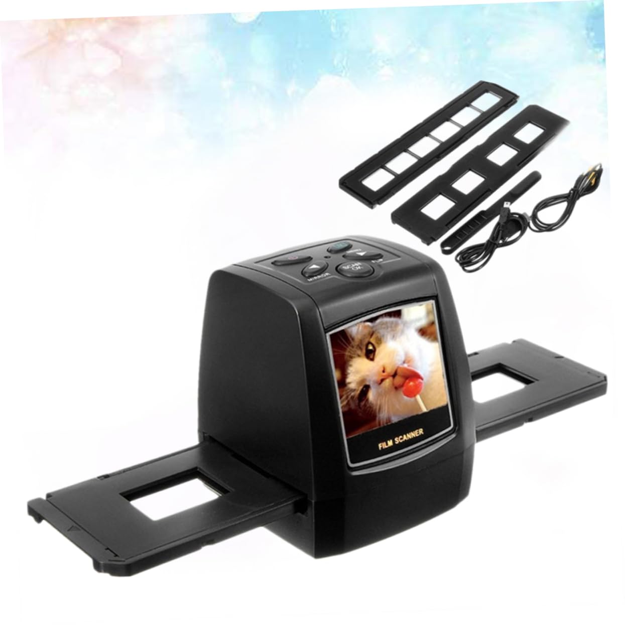 Operitacx Digital Film Converter & Slide Scanner - 35mm Negative to Digital Photo Converter for Old Photos, Slides & Negatives | Perfect for Archiving, Restoring & Sharing Family Memories