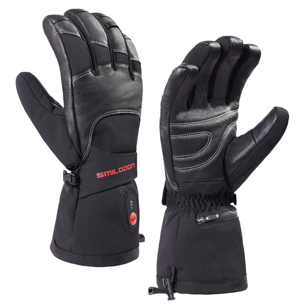 Smilodon Rechargeable Battery Heated Gloves for Men & Women - Electric Warming Winter Gloves for Skiing, Snowboarding, Hiking & Outdoor Activities