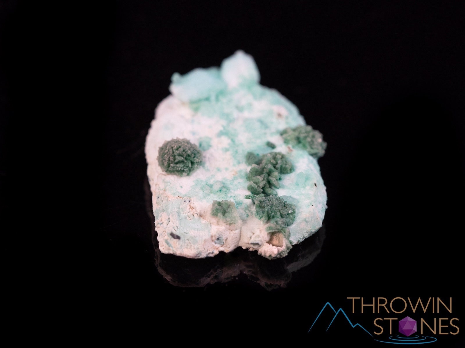 Natural Malachite & Chrysocolla on Quartz Raw Crystal Cluster - Healing Stones, Housewarming Gift, Home Decor, Meditation & Energy Work (40026)