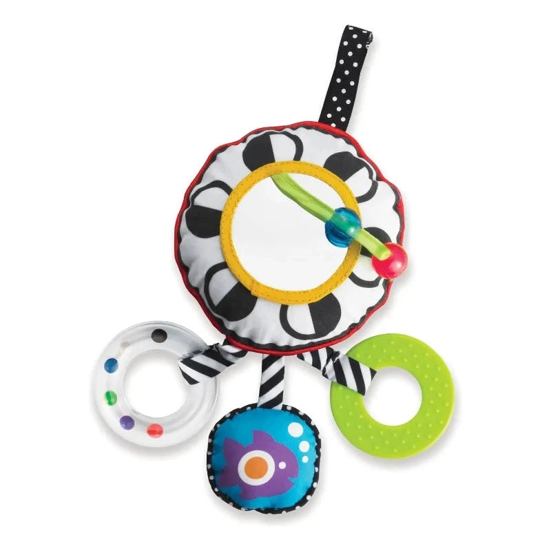 Wimmer Ferguson High Contrast Black and White Baby Toy - Newborn Visual Stimulation & Sensory Development for 0-6 Months - Perfect for Tummy Time, Crib & Stroller Play