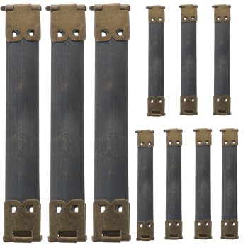10pcs Metal Internal Flex Purse Frame Squeeze Pinch Clasp - 10cm DIY Craft Purse Bag Wallet Sewing Supplies for Coin Handbag, DIY Projects & Leatherworking - Perfect for Handmade Purses, Clutches and Accessories