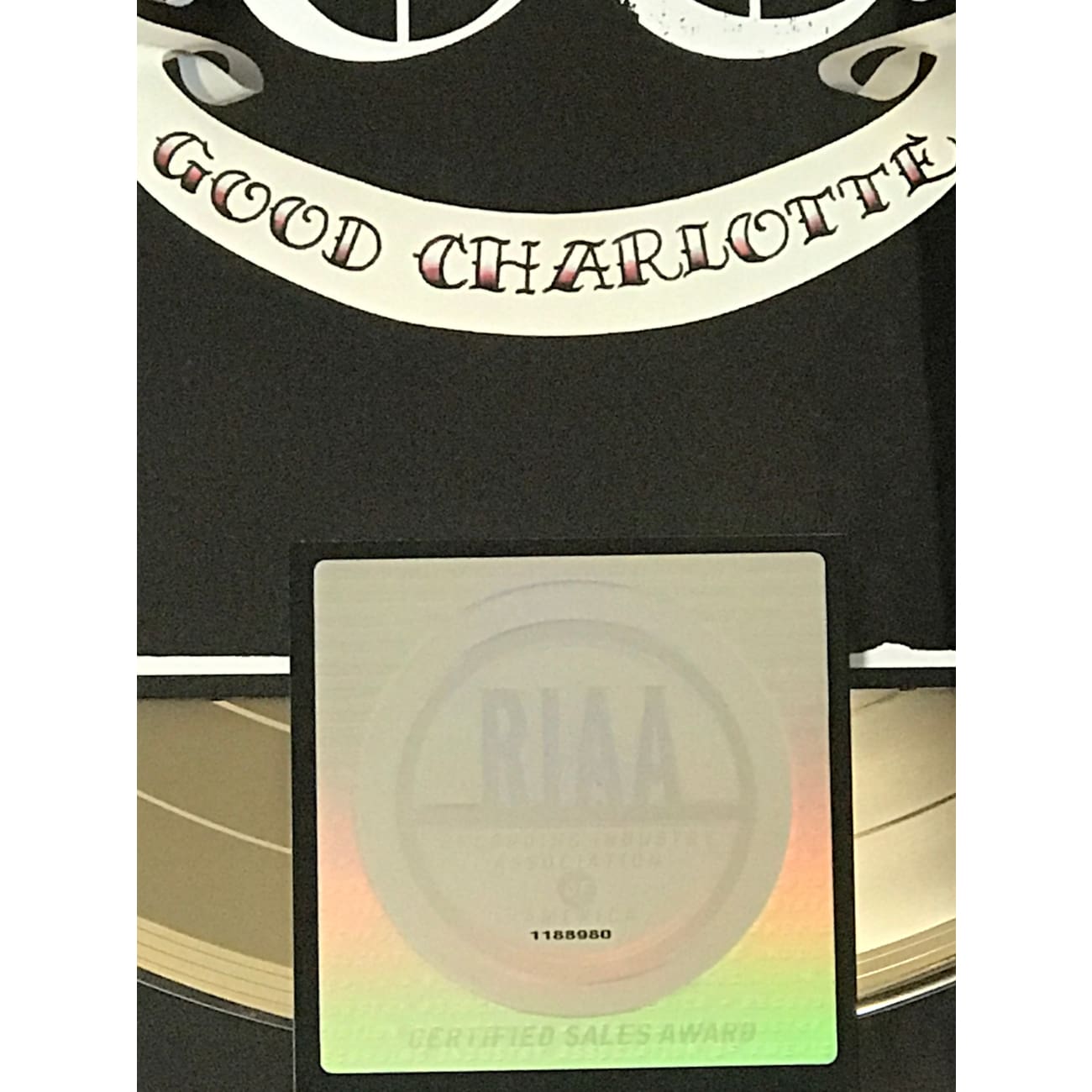 Good Charlotte Debut Album - RIAA Certified Gold Award - Perfect for Music Collectors & Fans Display
