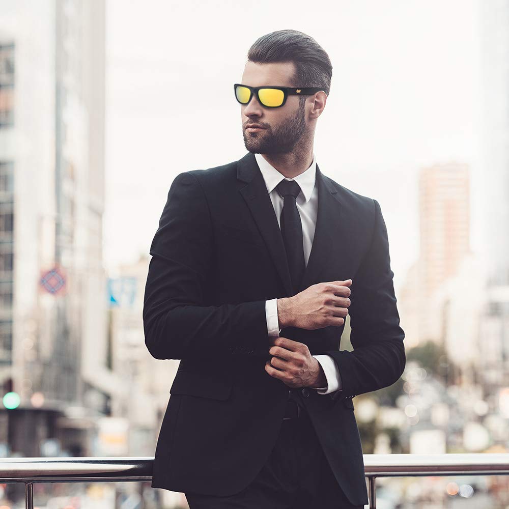 AVIMA King Polarized Sunglasses for Men - UV Protection, Classic Trendy & Stylish Luxury Shades - Perfect for Driving, Fishing, and Outdoor Activities