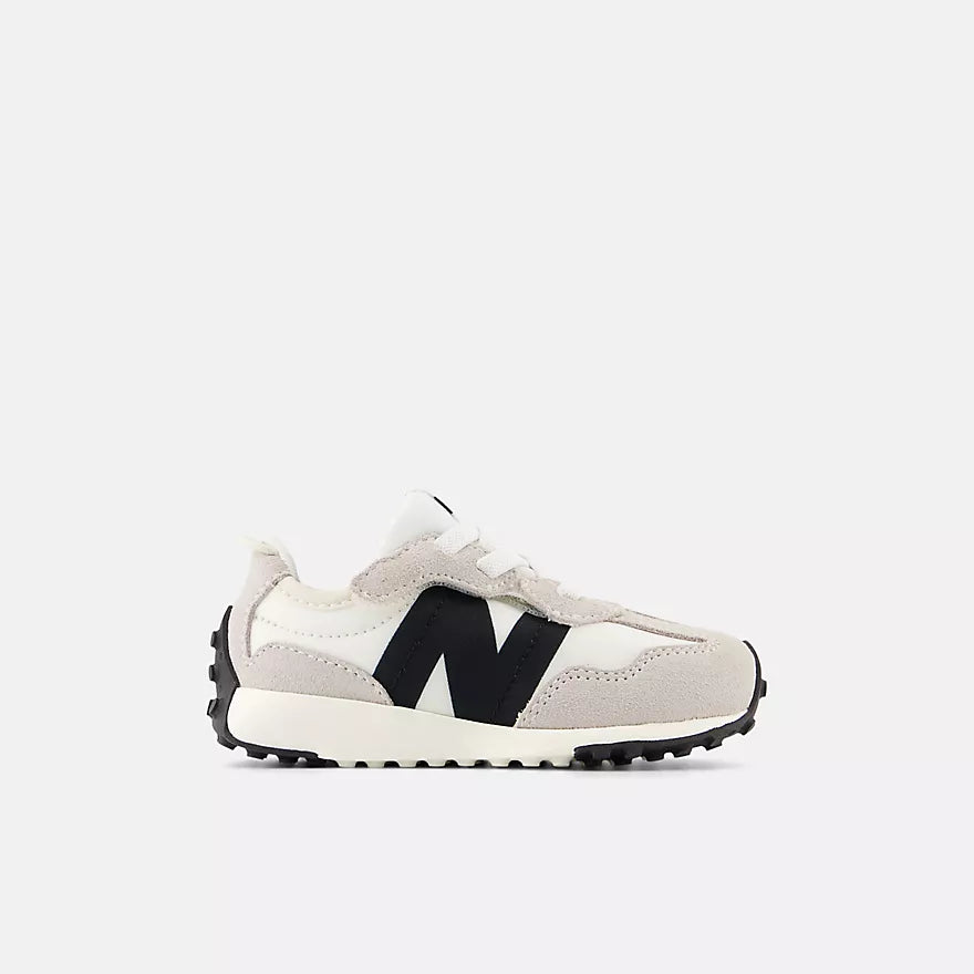 327 NEW B Hook & Loop Sneaker - Silver Birch & Black | Comfortable Slip-On Shoes for Men & Women | Perfect for Running, Walking & Casual Wear
