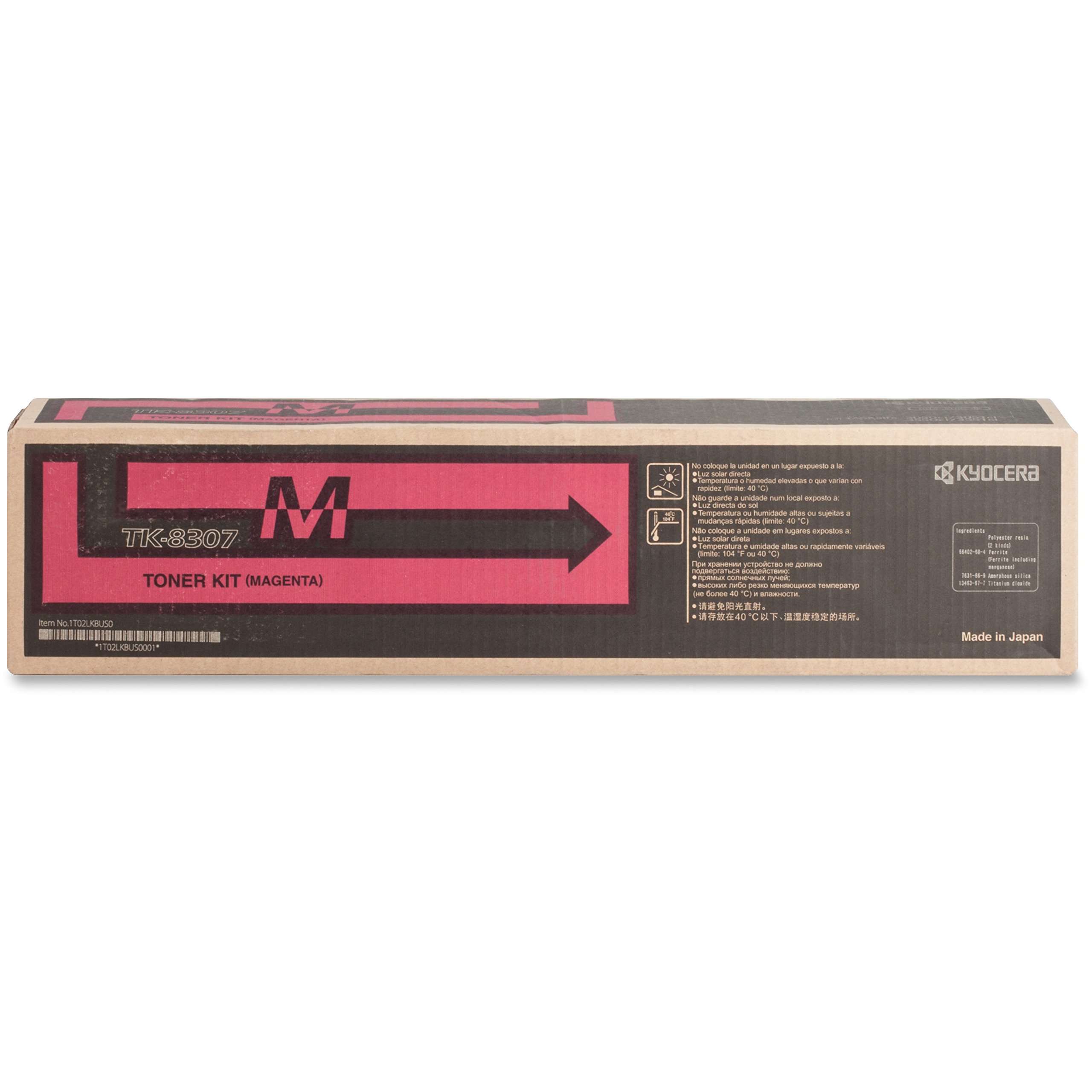 Original KYOCERA KYOTK8307M Printer Toner Cartridge with Tray - High-Quality Replacement for Office & Home Printing Needs