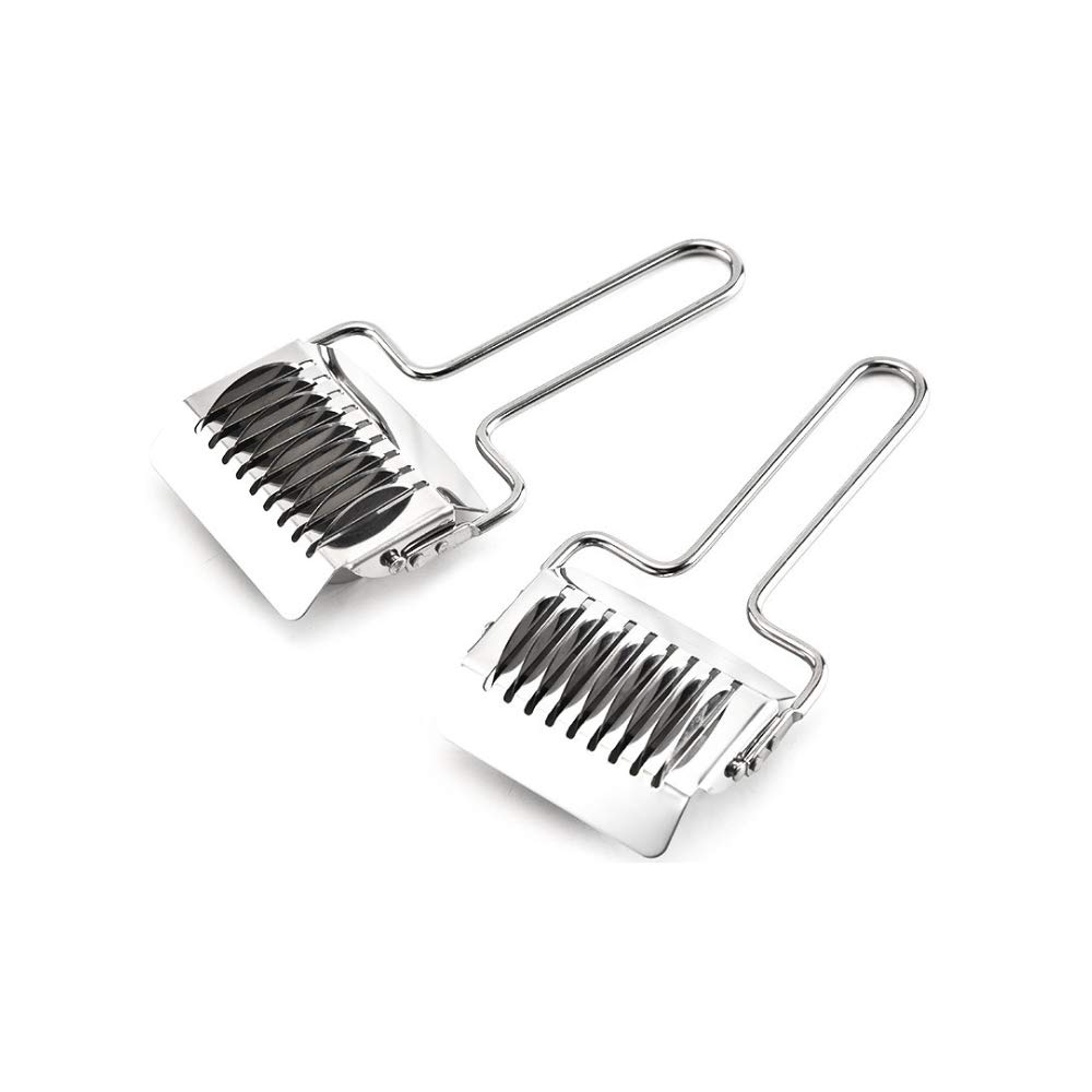 Stainless Steel Pasta Cutter & Noodle Maker - 2 Piece Kitchen Tool Set for Homemade Spaghetti, Lasagna & Dough | Perfect for Italian Cooking & Baking