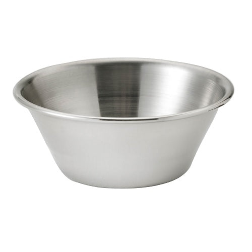 Browne 515057 4 oz Stainless Steel Sauce Cup - Pack of 12 | Perfect for Restaurants, Catering & Home Kitchen Use