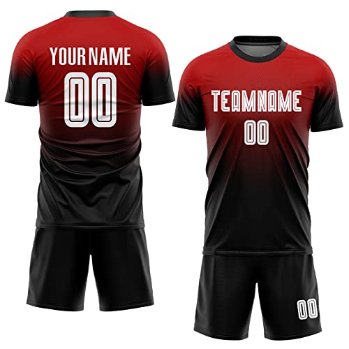 Gradient Red-black-white