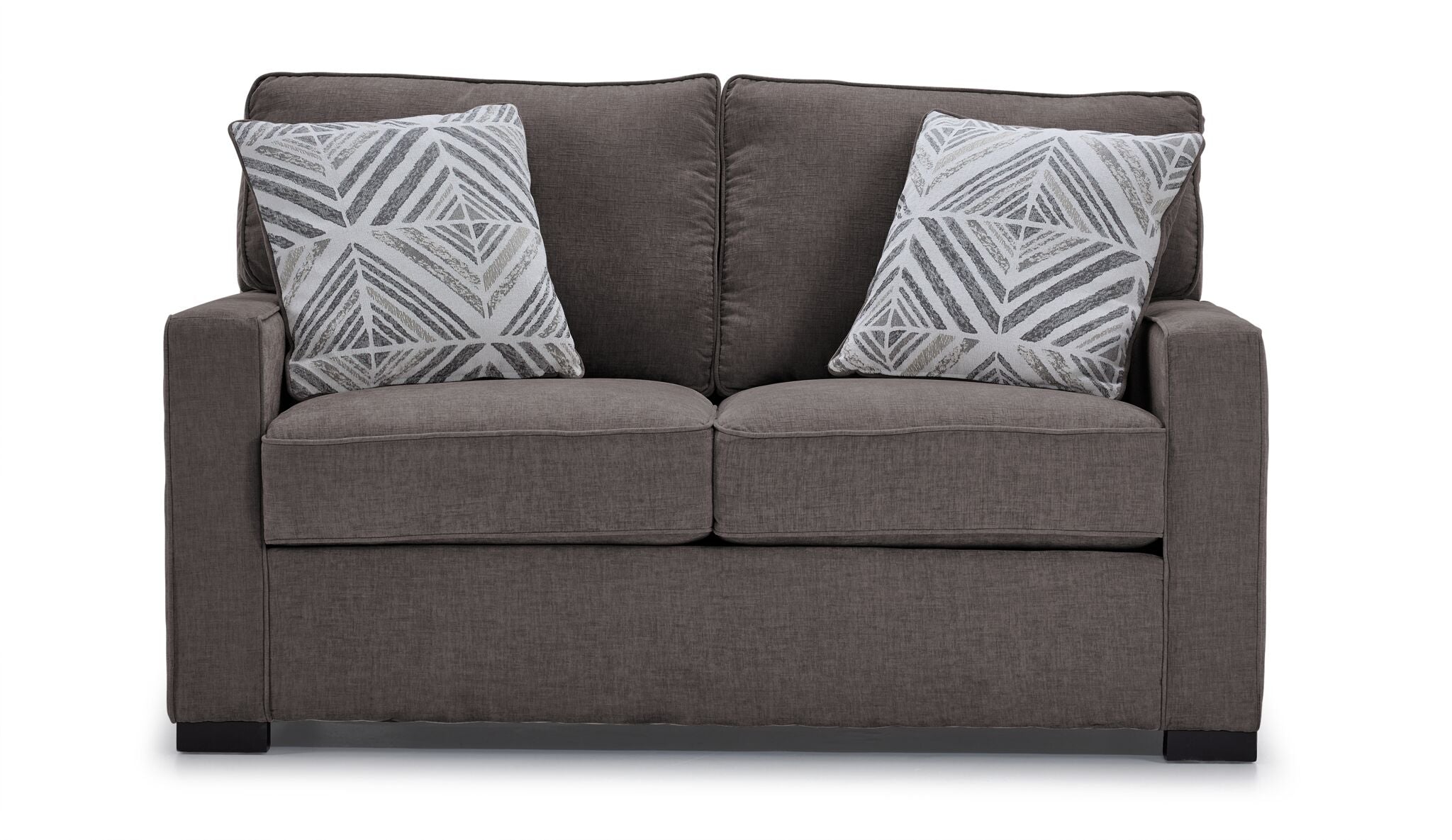 Charlotte Loveseat in Pewter - Stylish Two-Seater Sofa for Small Spaces, Living Room, Apartment, or Office - Perfect for Cozy Seating and Relaxation