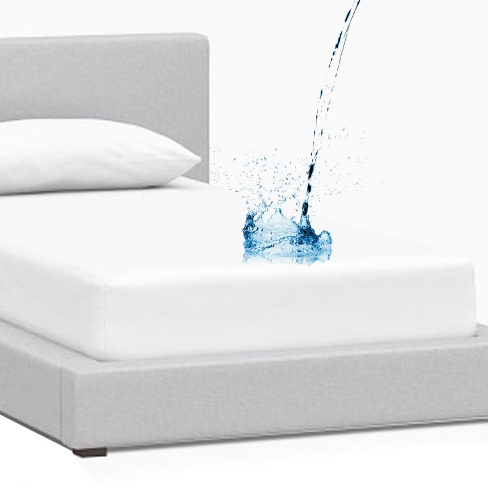 12-Pack Twin Size Mattress Protector - 100% Waterproof Heavy Duty Vinyl Cover for Bed, White - Perfect for Kids, Dorms, and Guest Rooms