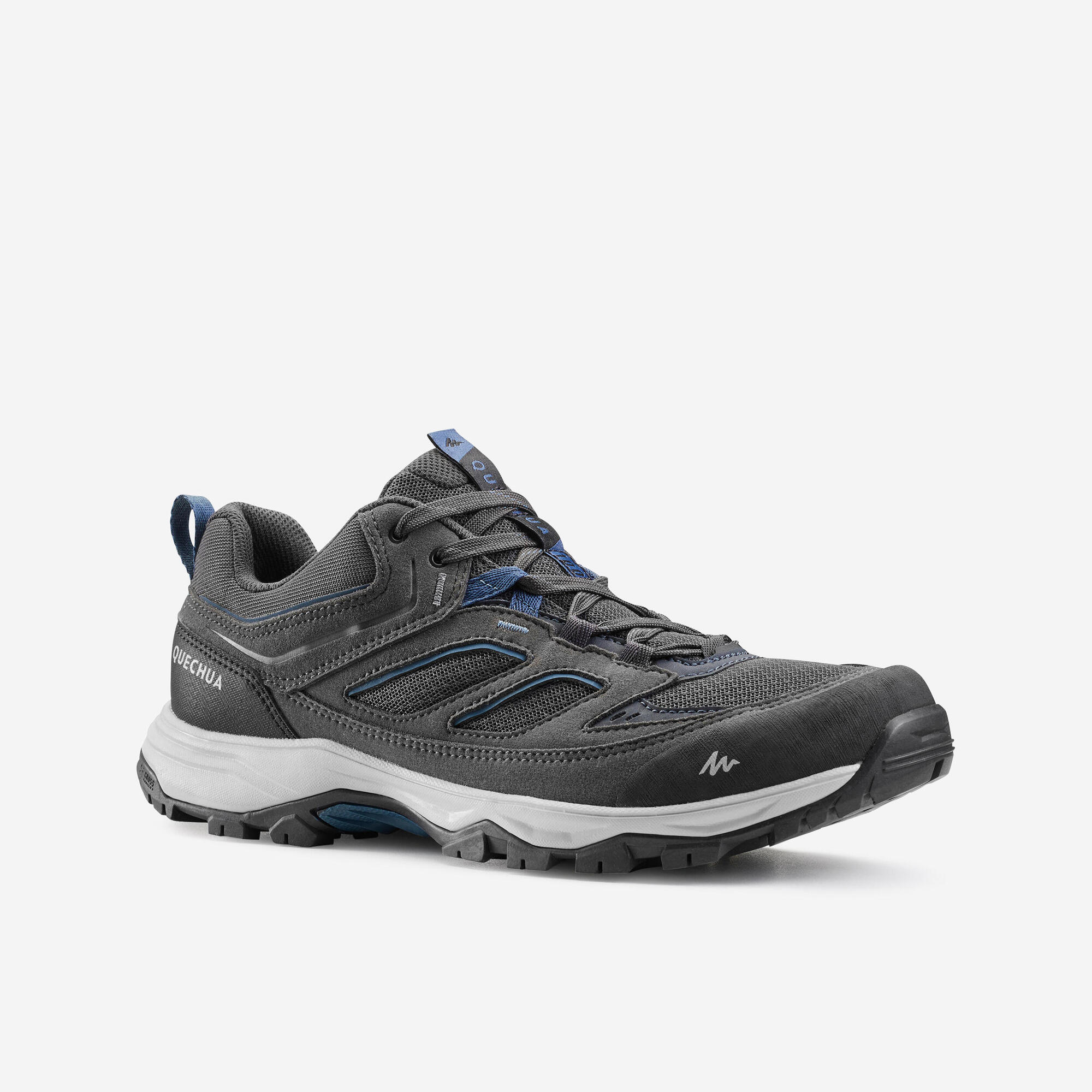Quechua Men's MH100 Waterproof Hiking Shoes - Lightweight Trekking Boots for Outdoor Adventures, Trail Running & Camping