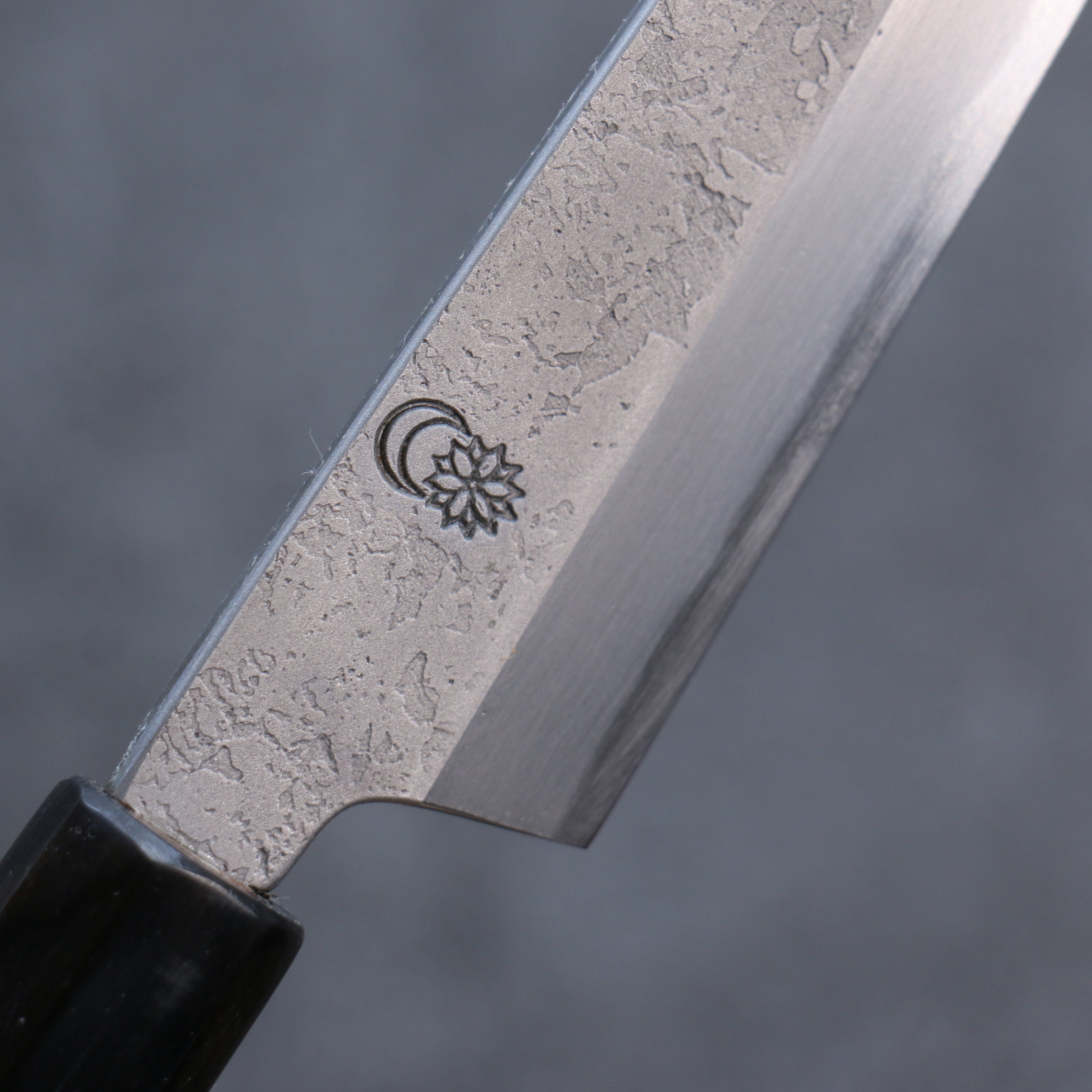 Premium Kikuzuki White Steel No.2 Nashiji Kiritsuke Petty Utility Knife 135mm - Magnolia Wood Handle - Ideal for Slicing, Chopping & Precision Kitchen Tasks