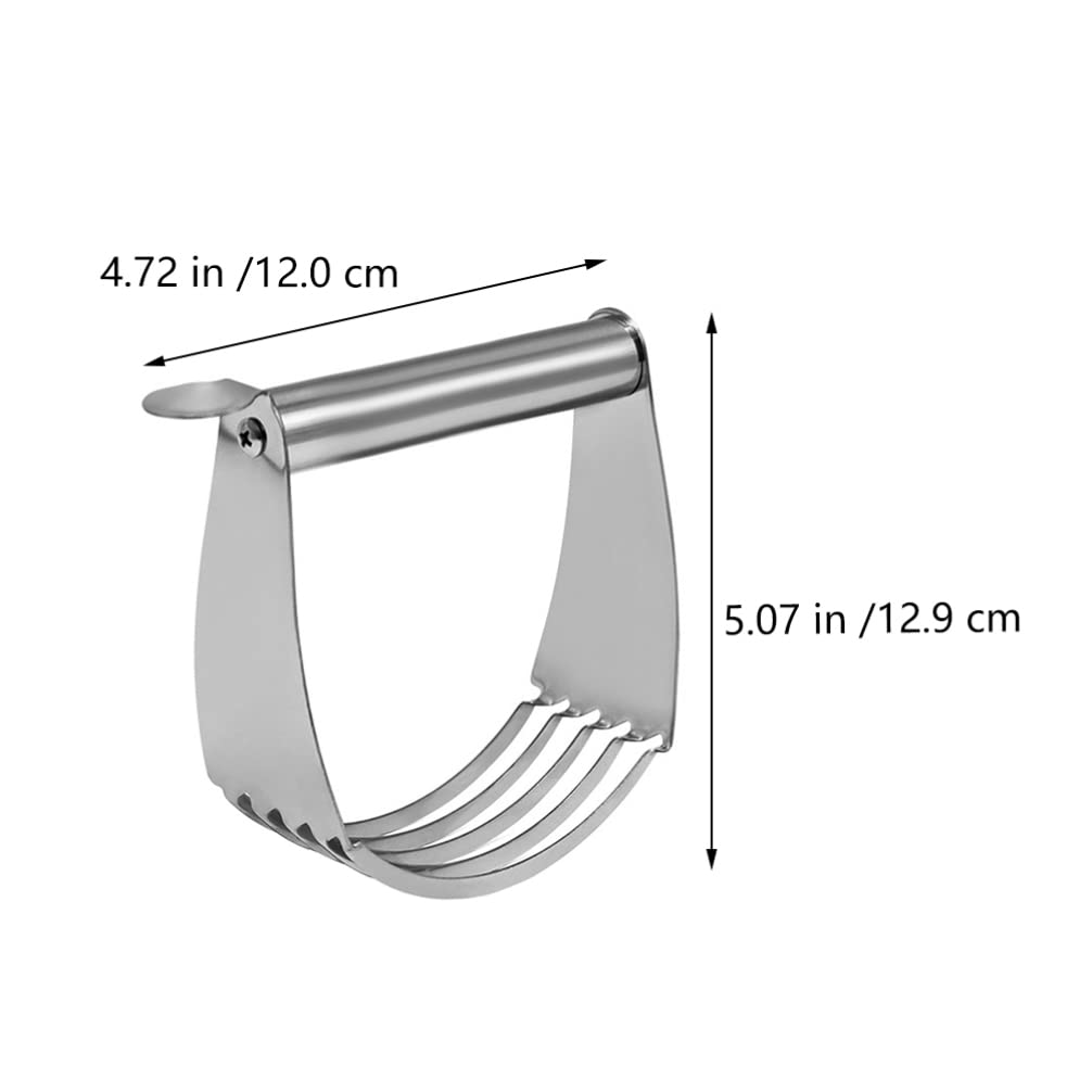 Stainless Steel Pastry Scraper & Dough Cutter - Heavy Duty Baking Tool for Bread, Pie & Cake Mixing - Perfect for Professional Bakers & Home Baking Enthusiasts (Great for Kneading Dough, Cutting Butter, and Mixing Flour)