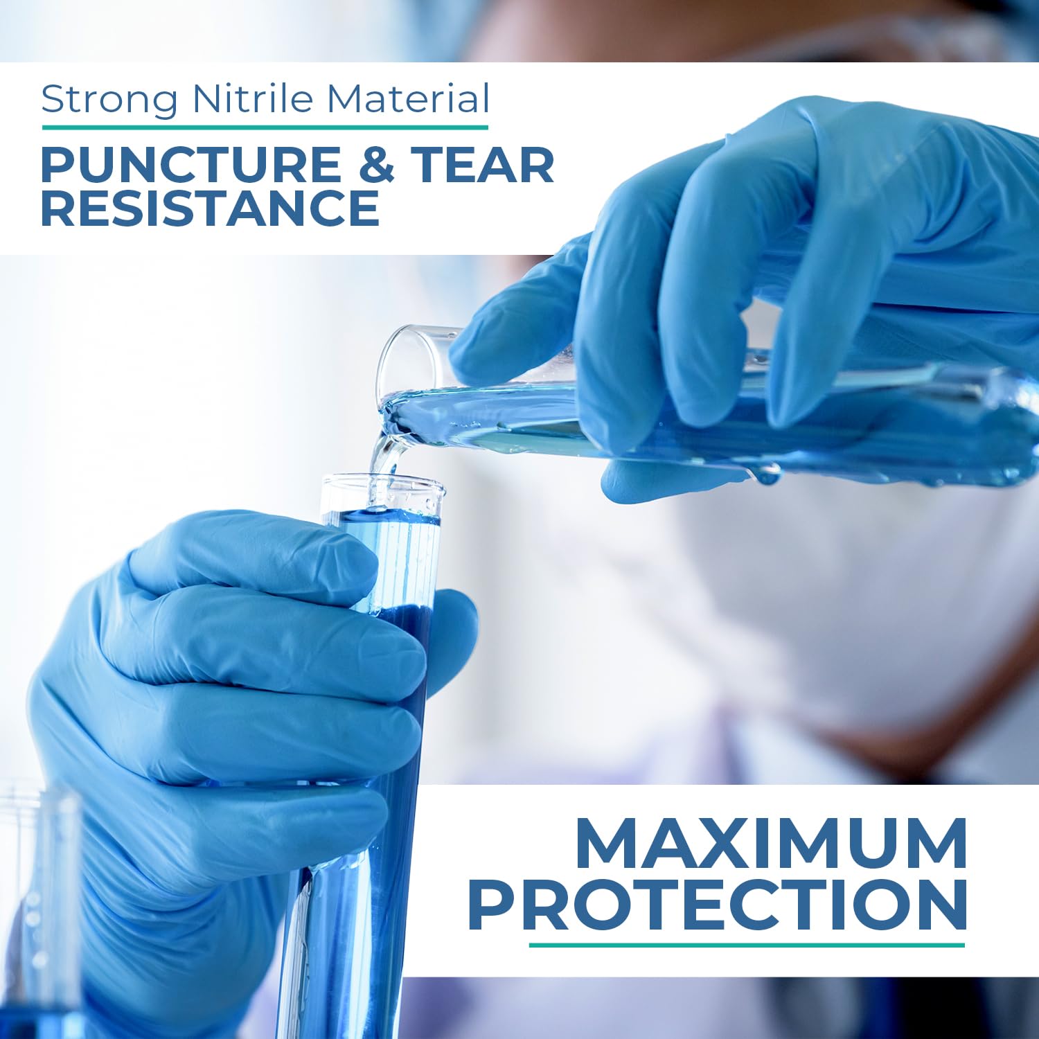 Premium Nitrile Exam Gloves - 4 Mil Thick, Chemo-Rated, Latex-Free & Powder-Free Disposable Gloves for Medical, Dental, Tattoo, Cleaning & Food Handling