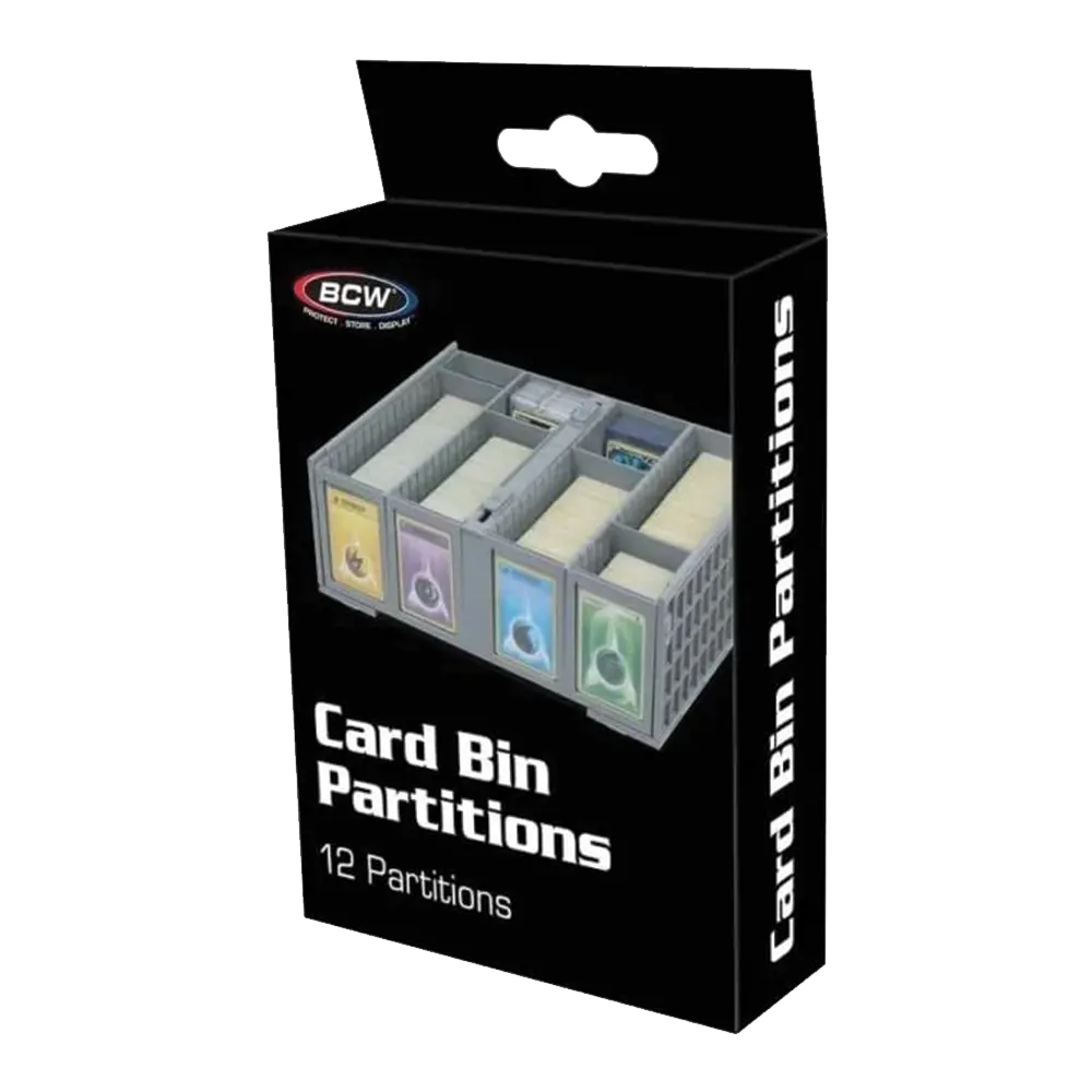 1600 & 3200 Collectible Card Storage Bin Dividers - Gray Organizer for Sports Cards, Trading Cards & Collectibles - Perfect for Card Show Displays & Home Collection Organization