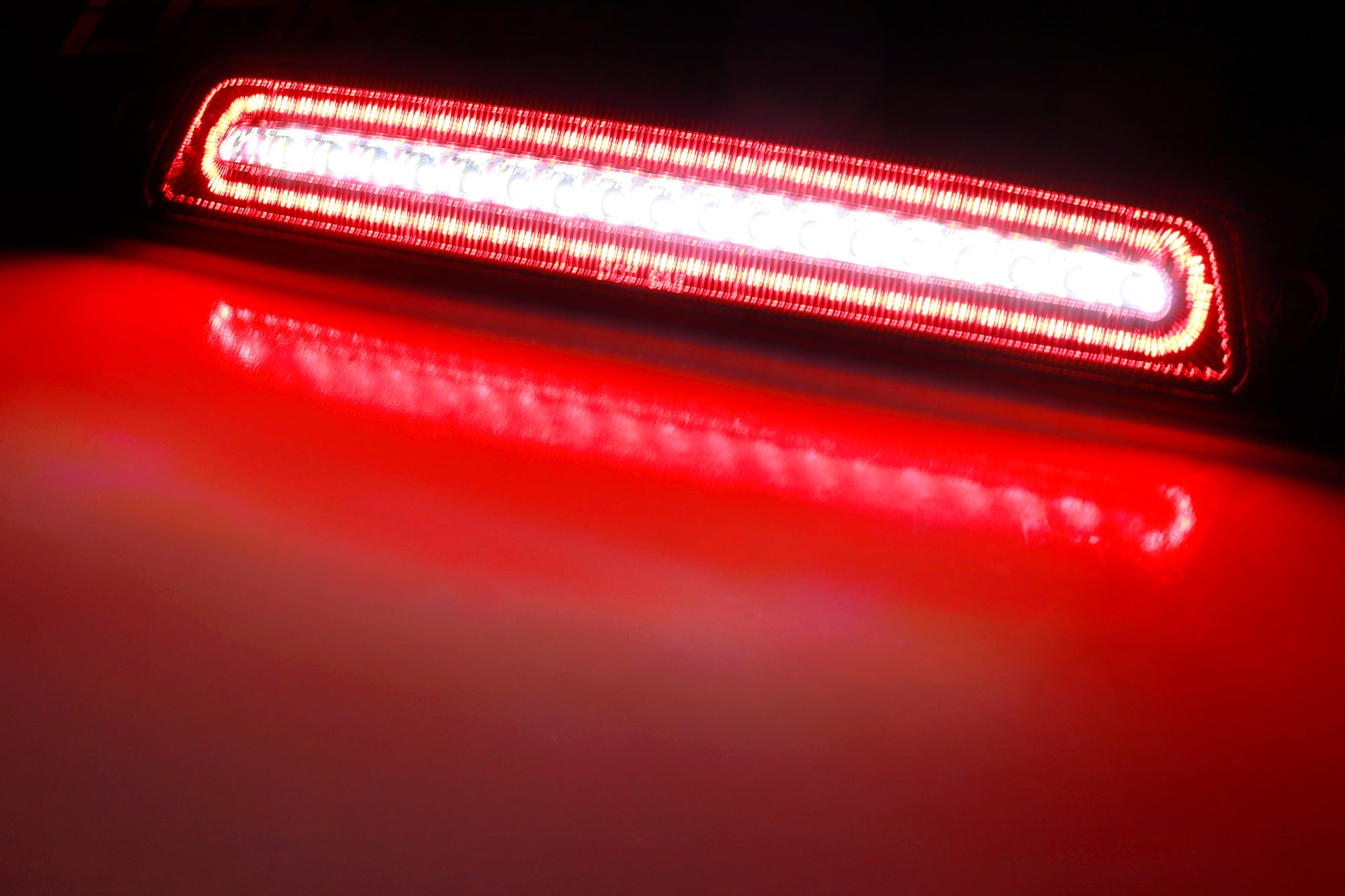 Dark Red Lens F1 Strobe Halo LED High Mount Third Brake Light for 1997-2011 Dodge Dakota - Enhanced Safety & Style for Night Driving & Off-Road Adventures
