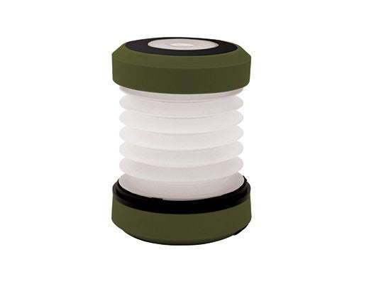 Kikkerland LED Accordion Camping Lantern - Portable, Rechargeable & Waterproof for Outdoor Adventures, Hiking, Backpacking, and Emergency Use