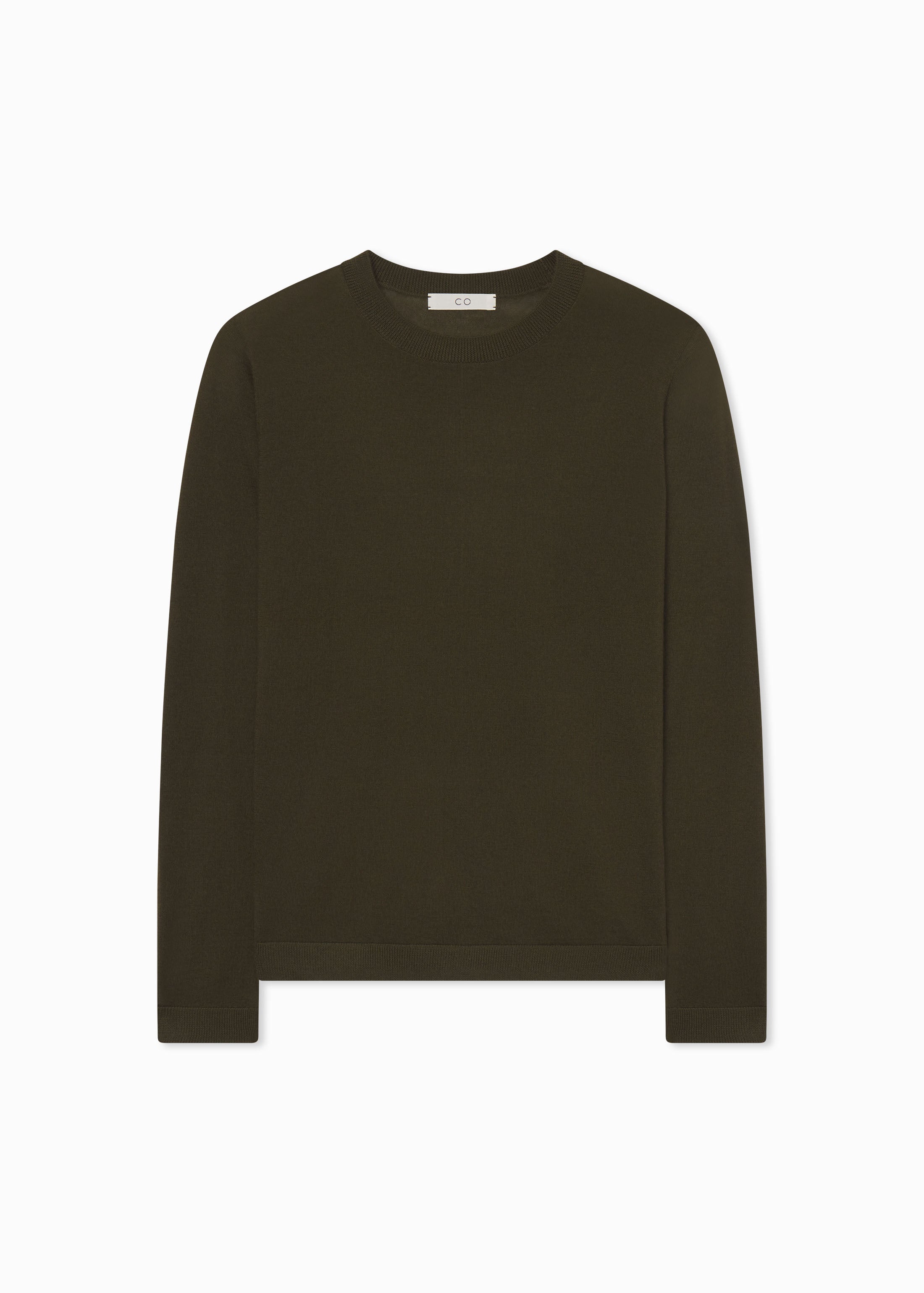 Premium Long Sleeve Cashmere Sweater for Women - Soft Olive Green Crewneck Pullover | Perfect for Office Wear, Casual Outfits & Winter Layering