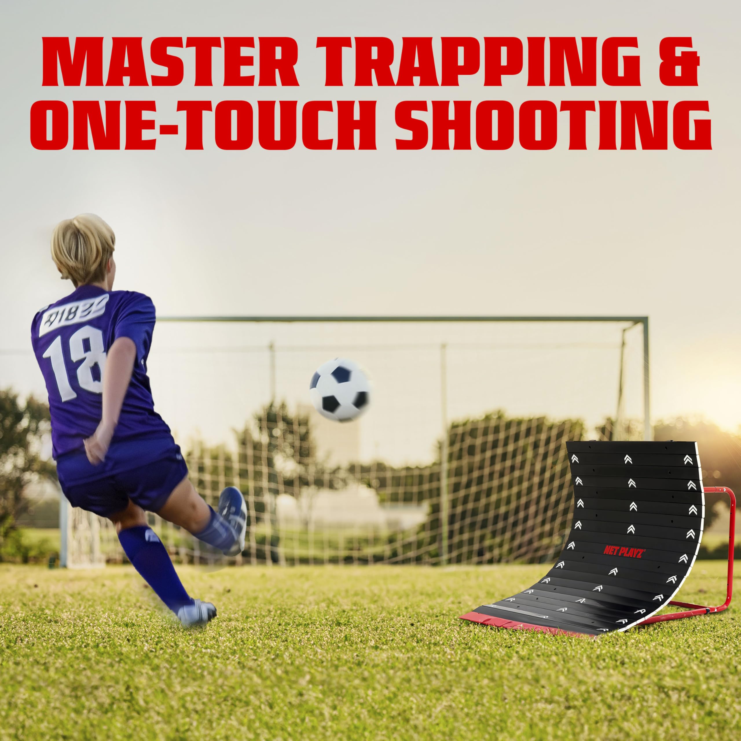 Premium Soccer Rebounder Net - Heavy Duty Football Training Equipment for Solo Practice | Perfect Training Aid for Backyard Drills, Goalkeeper Practice & Youth Soccer Gifts