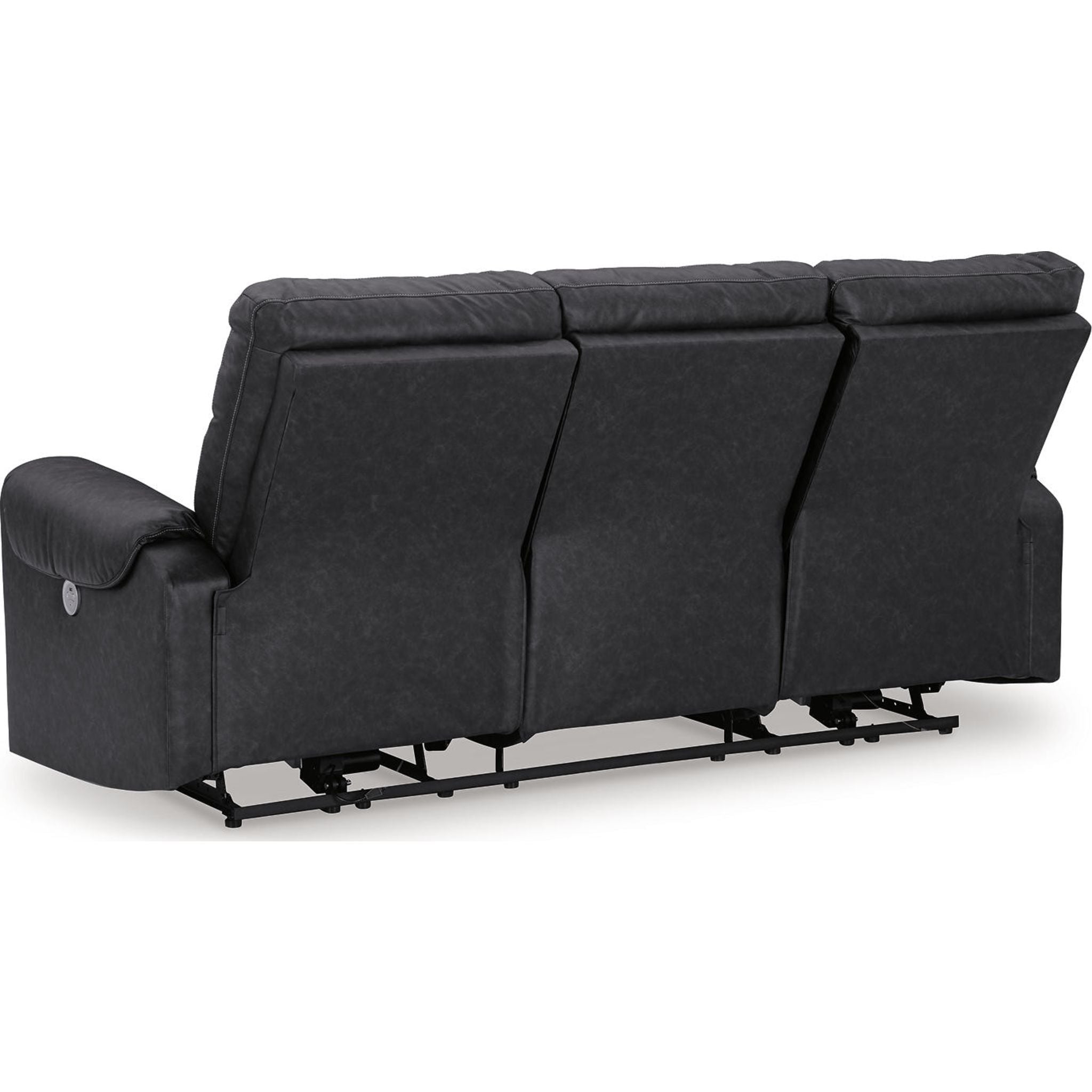 Axtellton Power Reclining Sofa in Carbon - Modern Electric Recliner with USB Charging for Living Room, Home Theater & Family Relaxation