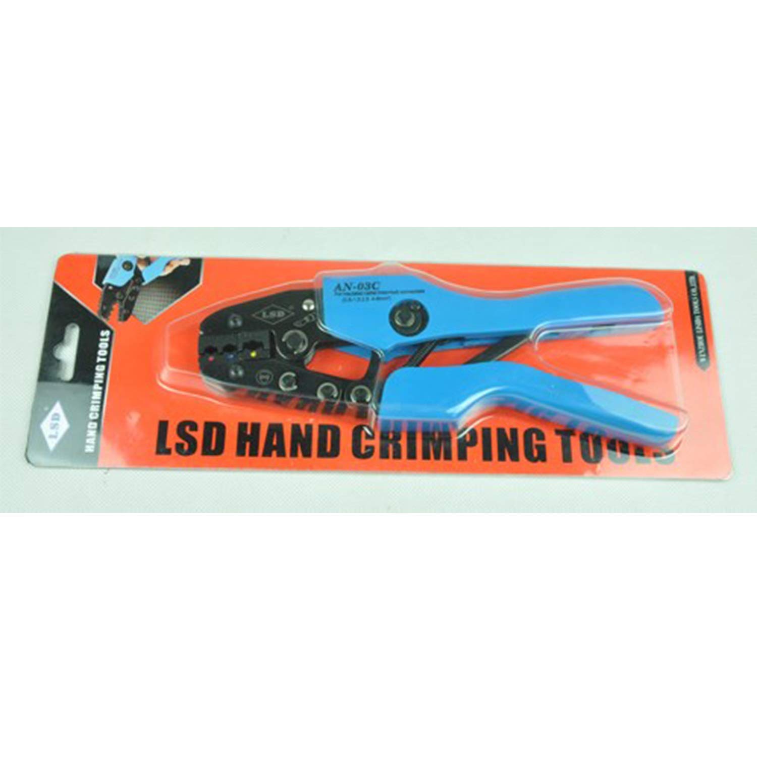 Professional Crimping Pliers Tool for Electrical Work - Heavy Duty Pre-Insulated Terminal Crimper (0.5-6.0mm²) with Surge Connector - Industrial Grade Hand Tool for Secure Wiring Connections - Perfect for Automotive, HVAC and Home Electrical Projects