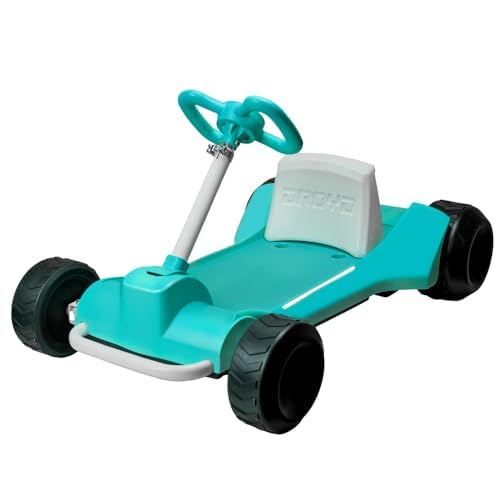 Droyd Zypster Electric Go Kart for Kids - 25V Lithium Ion Battery, Dual 50W Brushed DC Motor (3-6 MPH) - Adjustable Height & Seat - Parental Control - Safe Ride On Toy for Boys & Girls - Perfect for Backyard Fun, Birthday Gifts & Outdoor Adventures