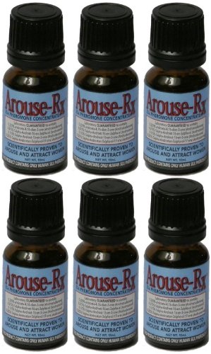 Arouse-Rx Unscented Sex Pheromones Cologne Additive for Men - 60mL (6 Bottles) - Attract Women & Boost Confidence for Dating, Nightlife & Romantic Encounters