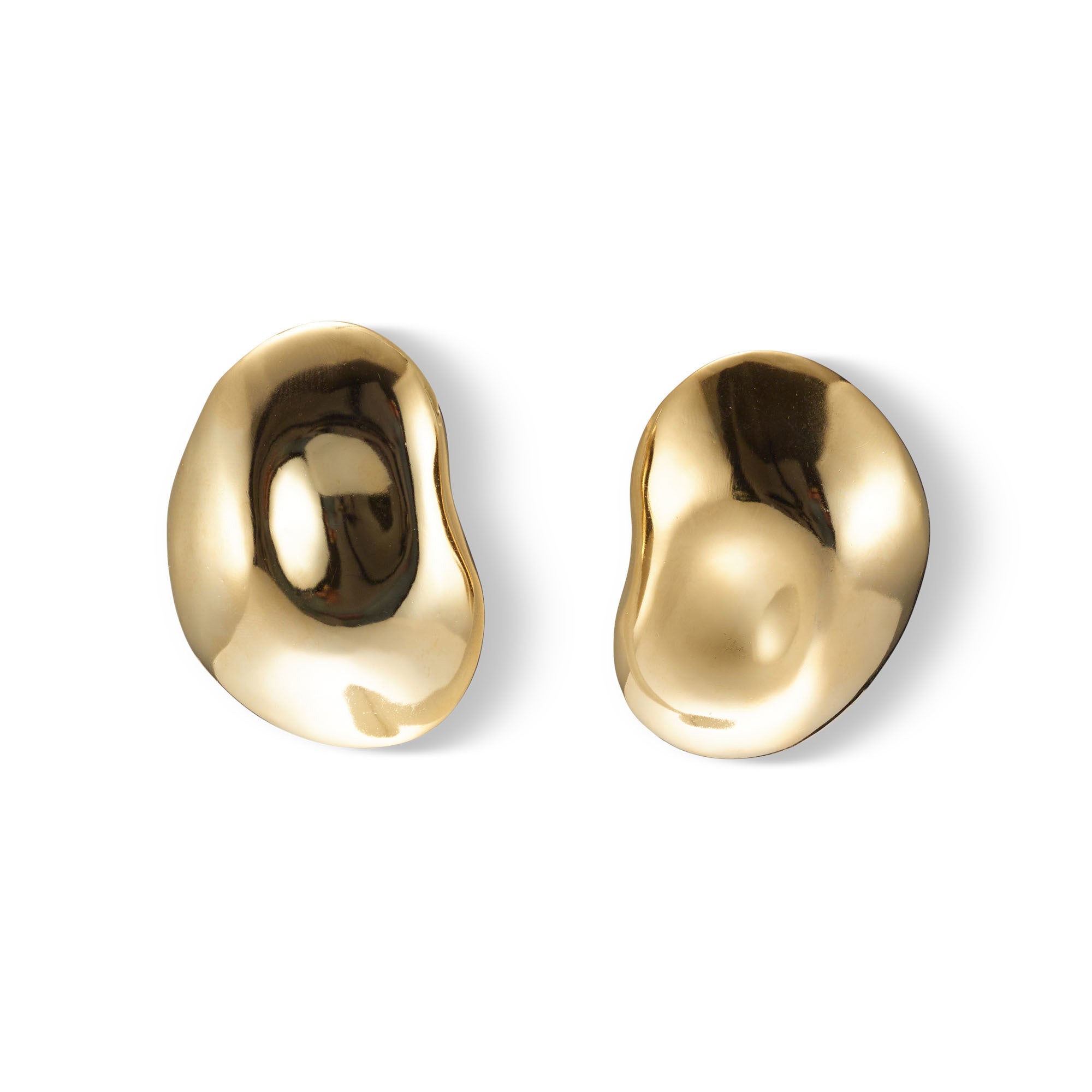 Zoe Button Earrings for Women - Stylish Gold-Plated Fashion Jewelry - Perfect for Parties, Weddings & Everyday Wear