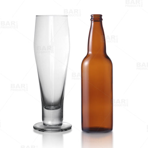 BarConic® 15 oz Footed Beer Glass - Premium Craft Beer Tasting Glass for IPAs, Ales & Lagers - Perfect for Home Brews, Pubs & Beer Enthusiasts