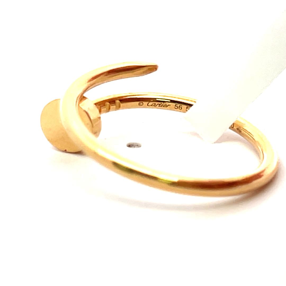 Cartier 18K Yellow Gold Juste Un Clou Ring Size 7.5 - Authentic Luxury Jewelry with Original Box & Papers | Perfect for Anniversary Gifts, Wedding Bands & Special Occasions