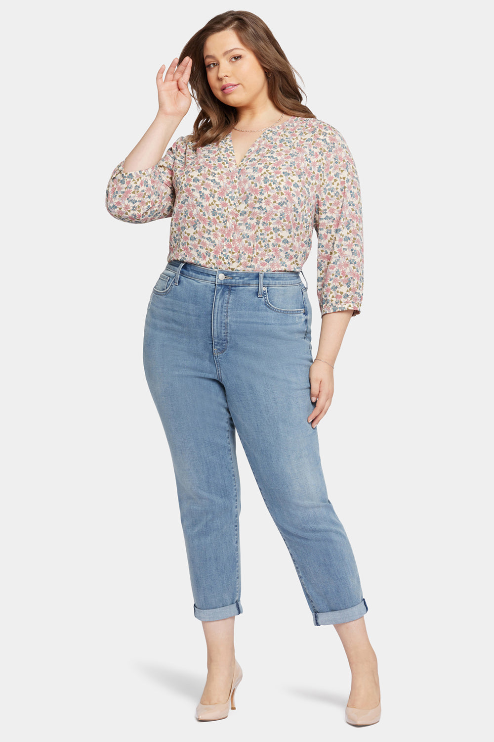 Margot Plus Size Girlfriend Jeans for Women - Comfortable High Waisted Stretch Denim Pants | Perfect for Casual Outfits, Date Nights & Everyday Wear