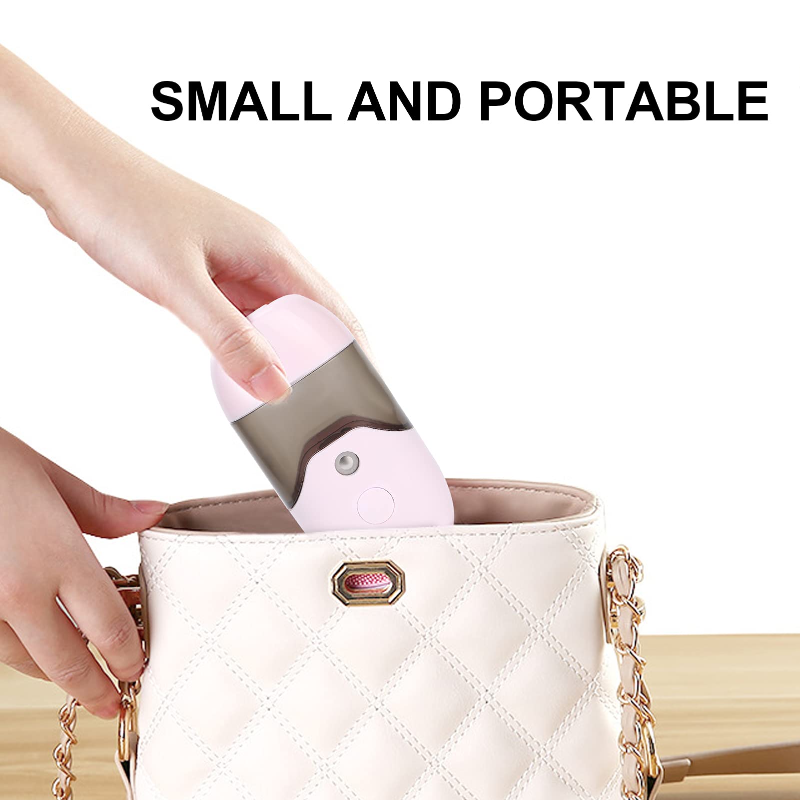 50ml Mini USB Rechargeable Facial Mist Sprayer - Portable Face Steamer for Skin Hydration & Moisturizing | Perfect for Makeup Setting, Skincare Routine & Eyelash Extensions Care | Home, Office & Travel Essential