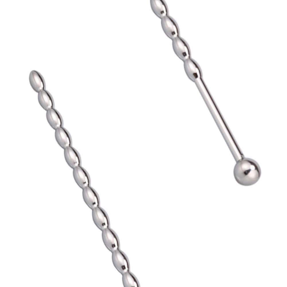 Premium FST Stainless Steel Urethral Sounds Dilators with Multi Beads - Medical Grade Penis Plug for Male Enhancement & Sensual Play - Perfect for BDSM, Adult Play & Medical Use