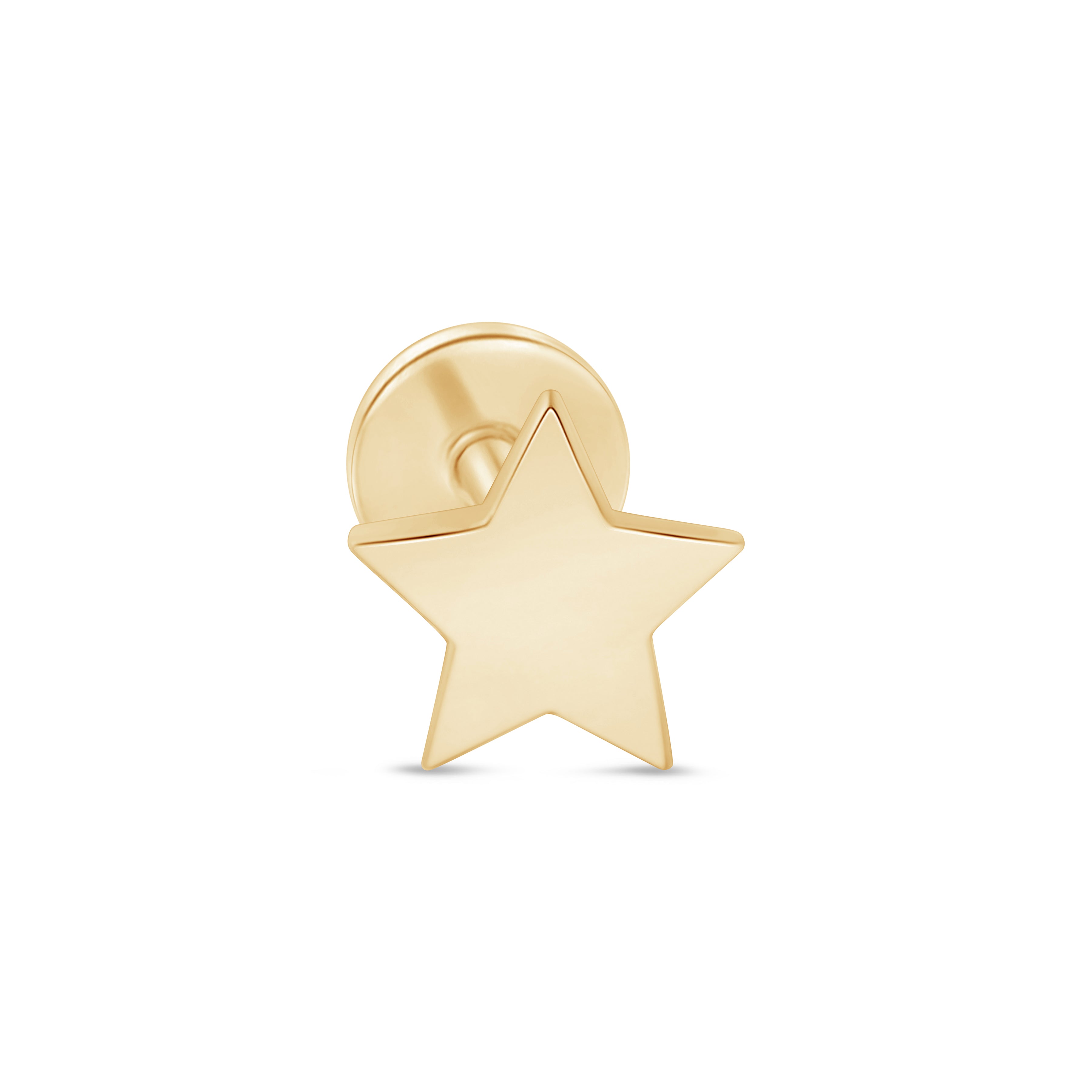 14k Solid Yellow Gold Flat Back Stud Earrings for Women | Hypoallergenic, Dainty & Elegant Jewelry | Perfect for Everyday Wear, Gifts & Special Occasions