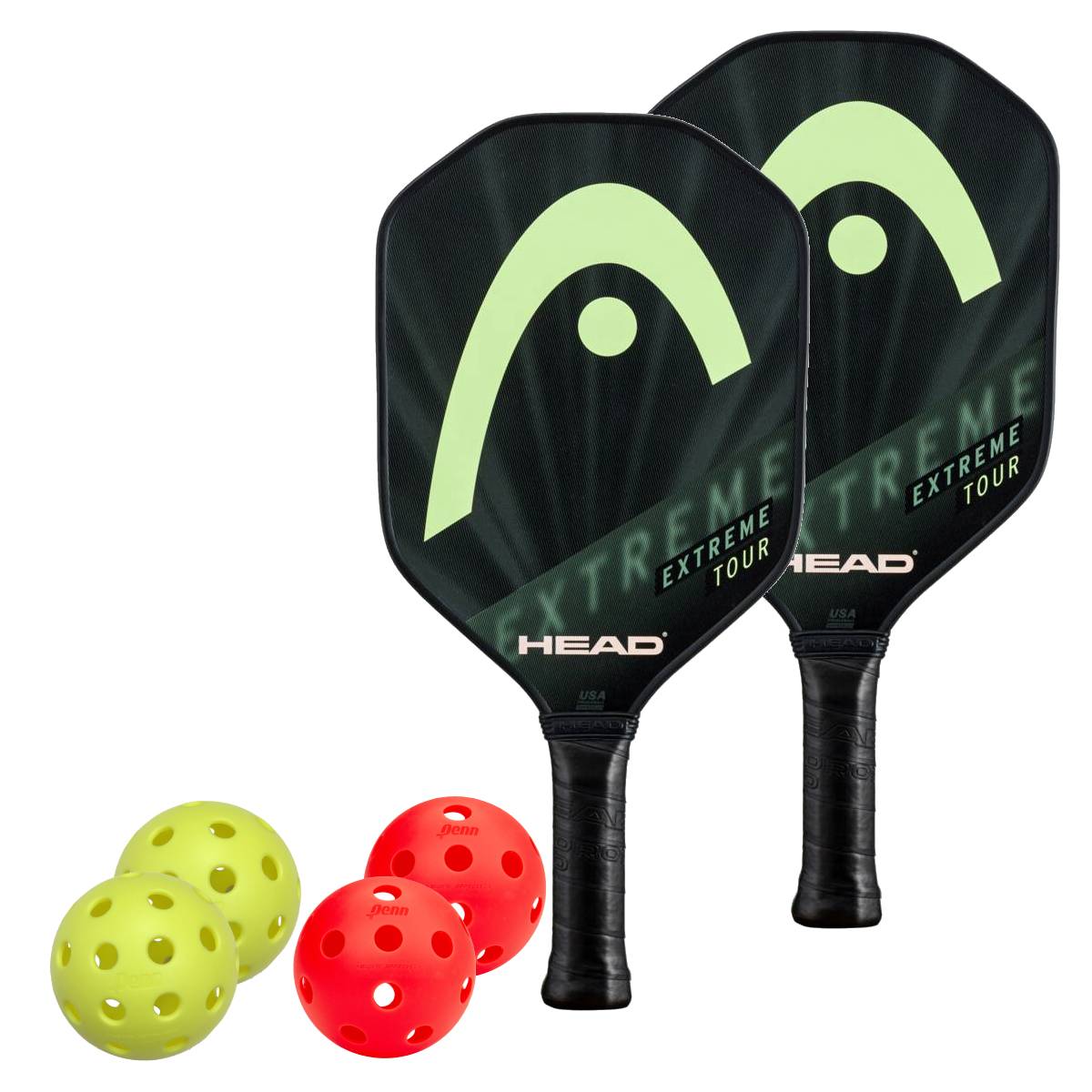 Head Extreme Tour 2 Paddle Pickleball Set - Premium Graphite Pickleball Paddles with Cushion Grip (2-Pack) - Perfect for Outdoor & Indoor Court Play, Tournaments, and Recreational Games