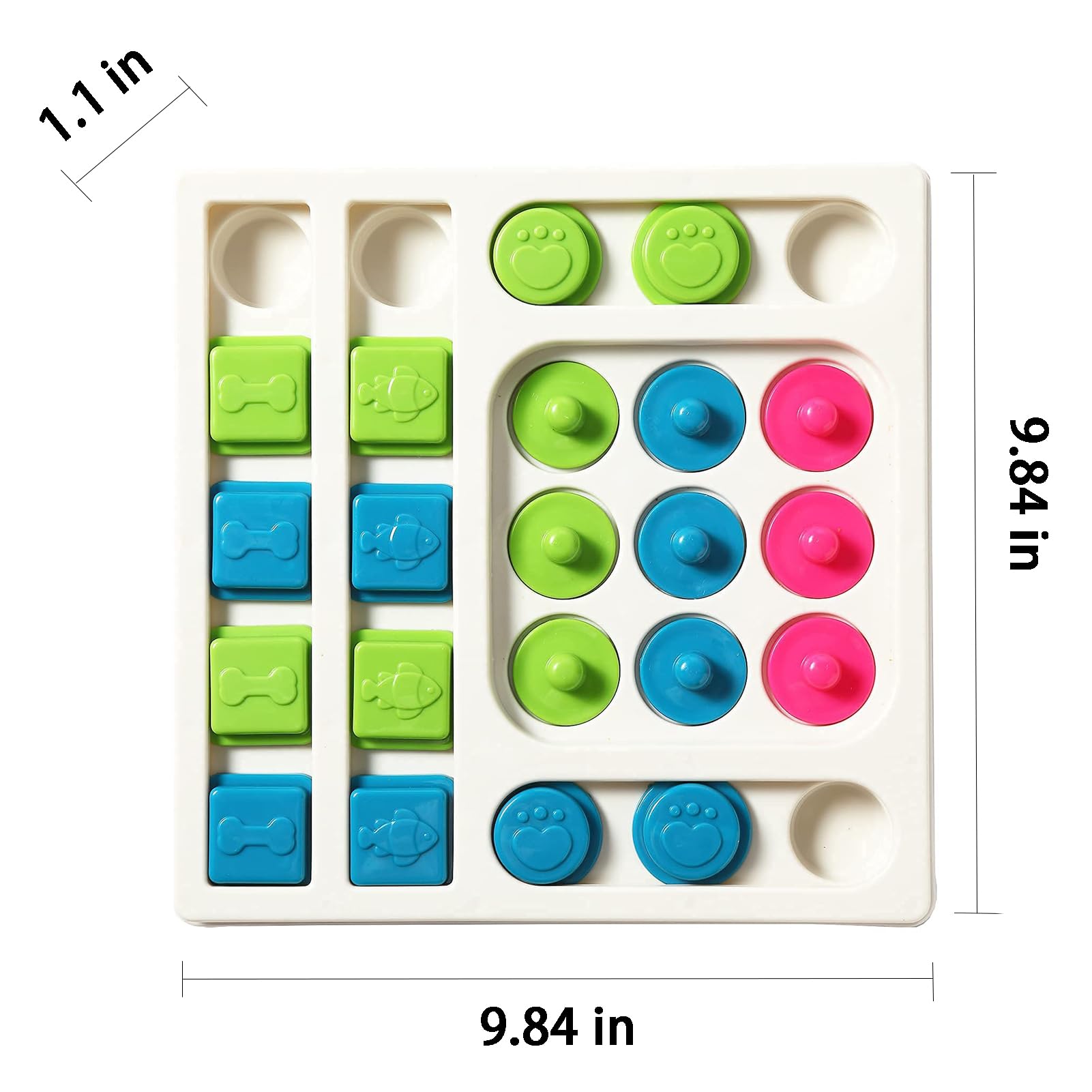Interactive Cat Puzzle Feeder Toy - Slow Feeder Maze for Bored Indoor Cats - Fun Food Dispensing Game for Kittens & Adult Cats - Perfect for Mental Stimulation & Preventing Overeating