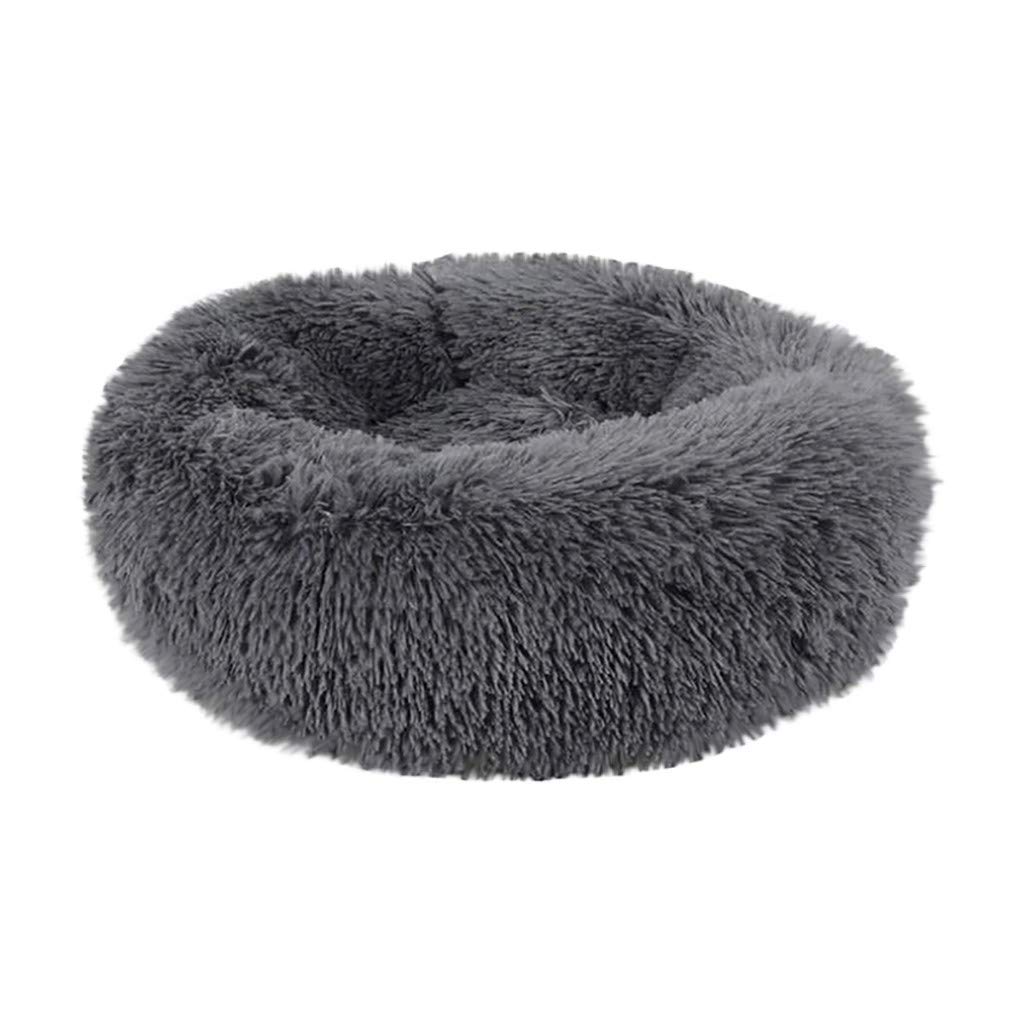 **Moxiu Plush Soft Pet Bed for Dogs & Cats - Fluffy Luxe Calming Bed, Winter Warm Sleeping Bag & Mat (Dark Gray, Medium) - Perfect for Cozy Naps & Cold Nights**